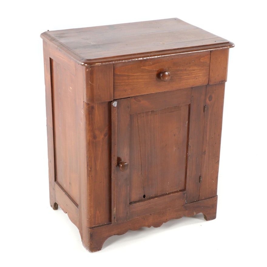Mixed Woods Small Cabinet, Early 20th Century