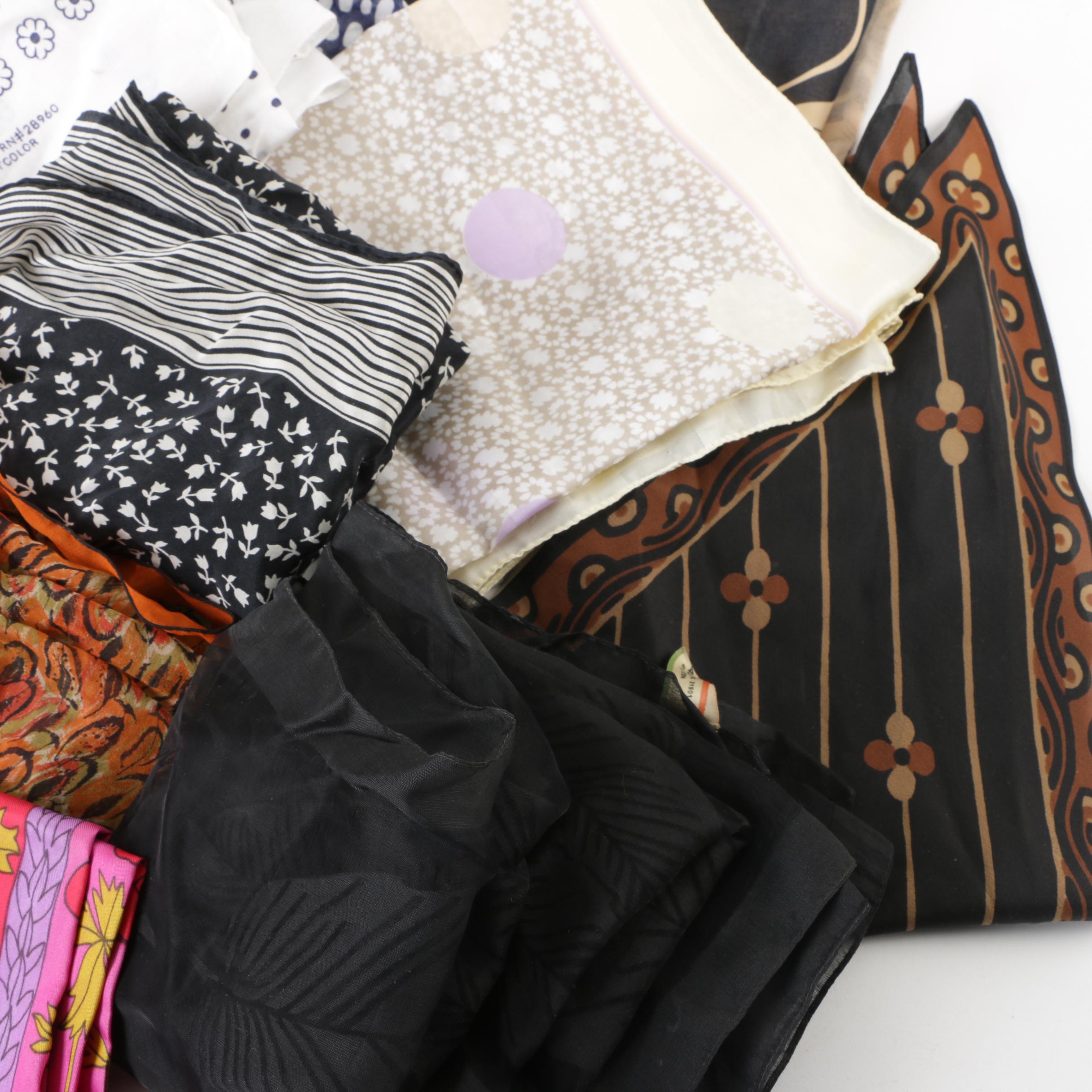 Diane von Furstenberg, Vera Neumann and Anne Klein Scarves, Vintage