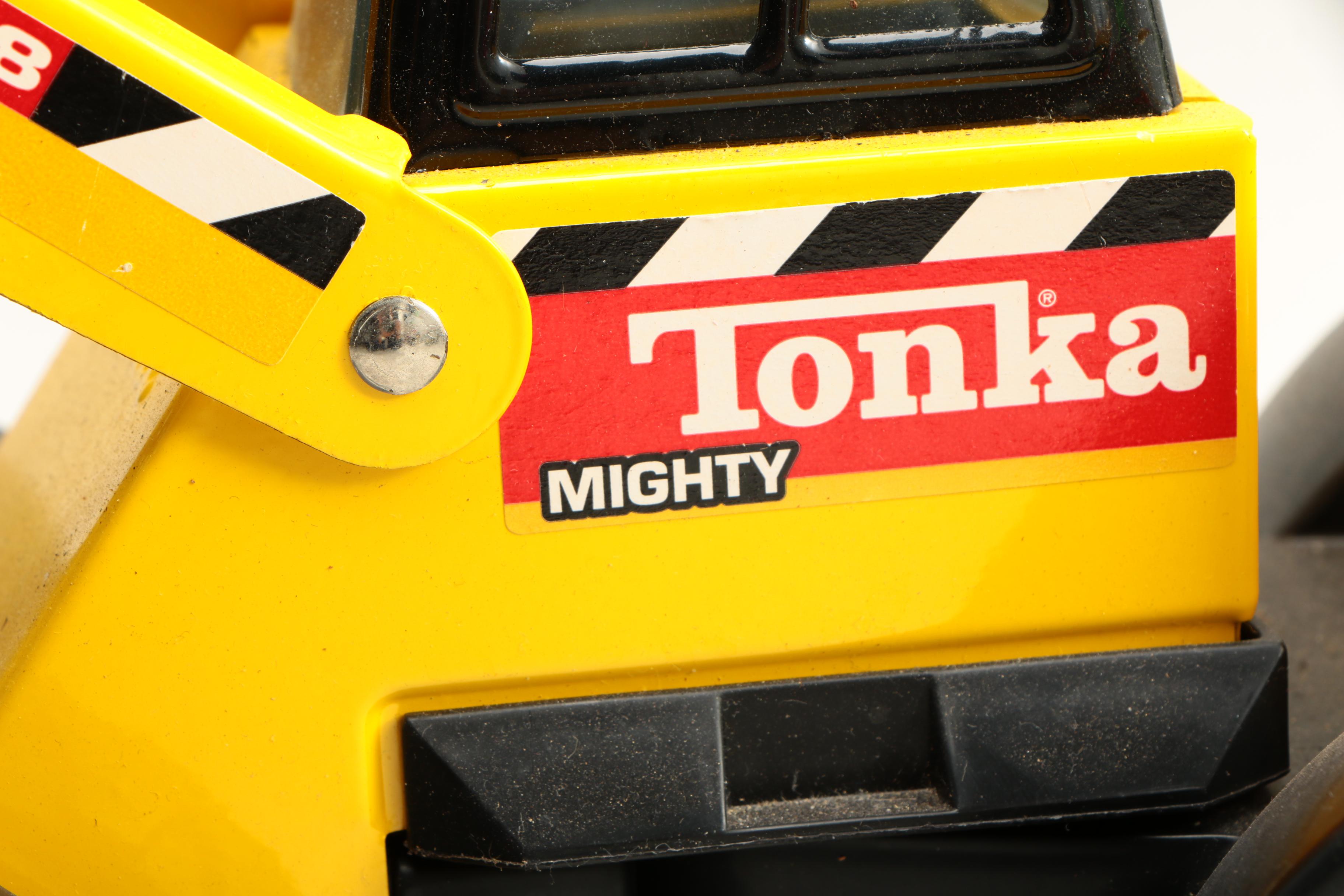Tonka Dump Truck, Bulldozer, and Front Loader, 1990s