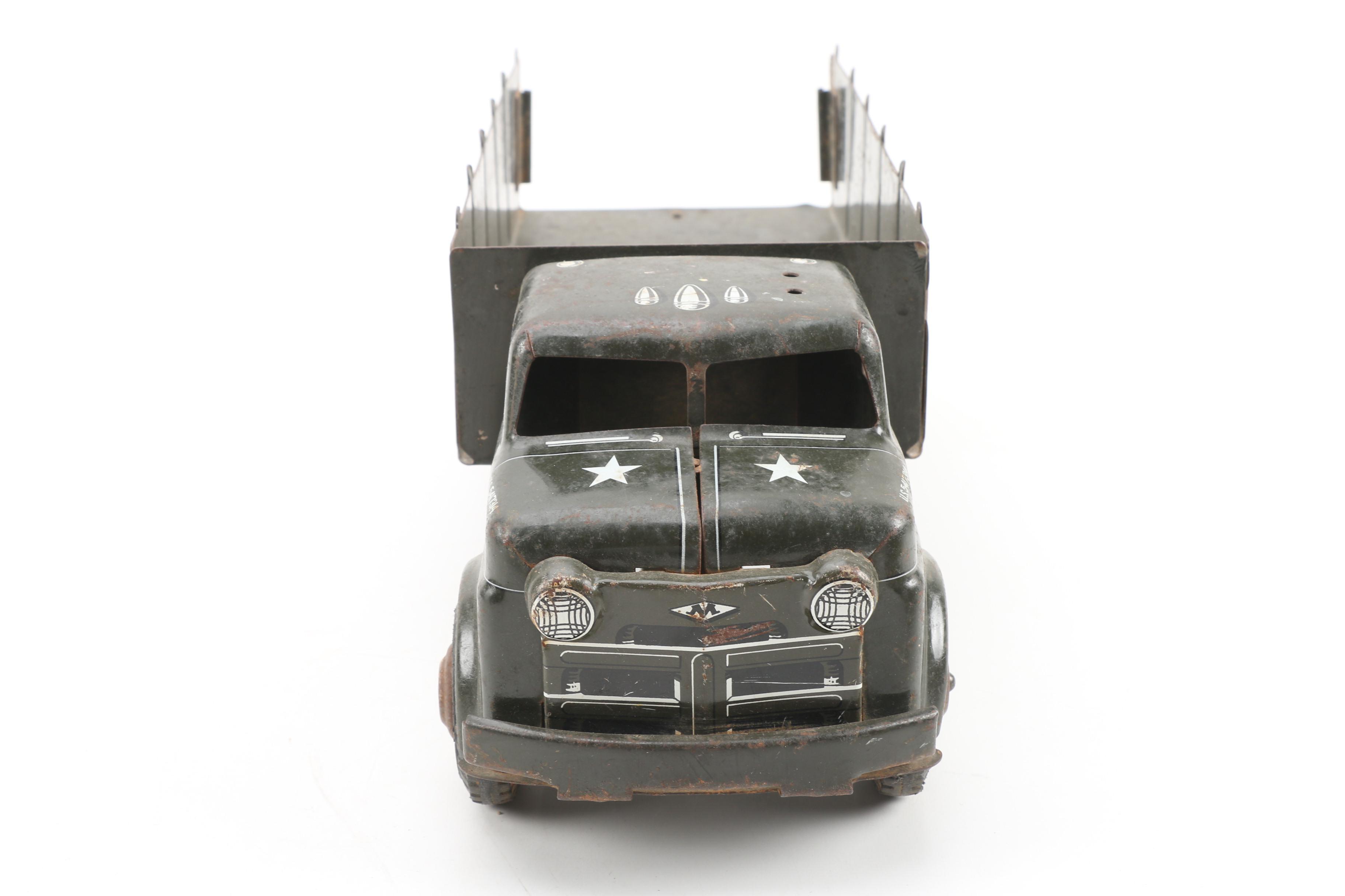 Metal Army Truck and Die Cast Metal Work Trucks
