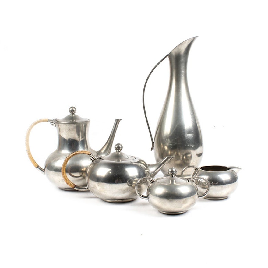 Royal Holland Pewter Coffee and Tea Service
