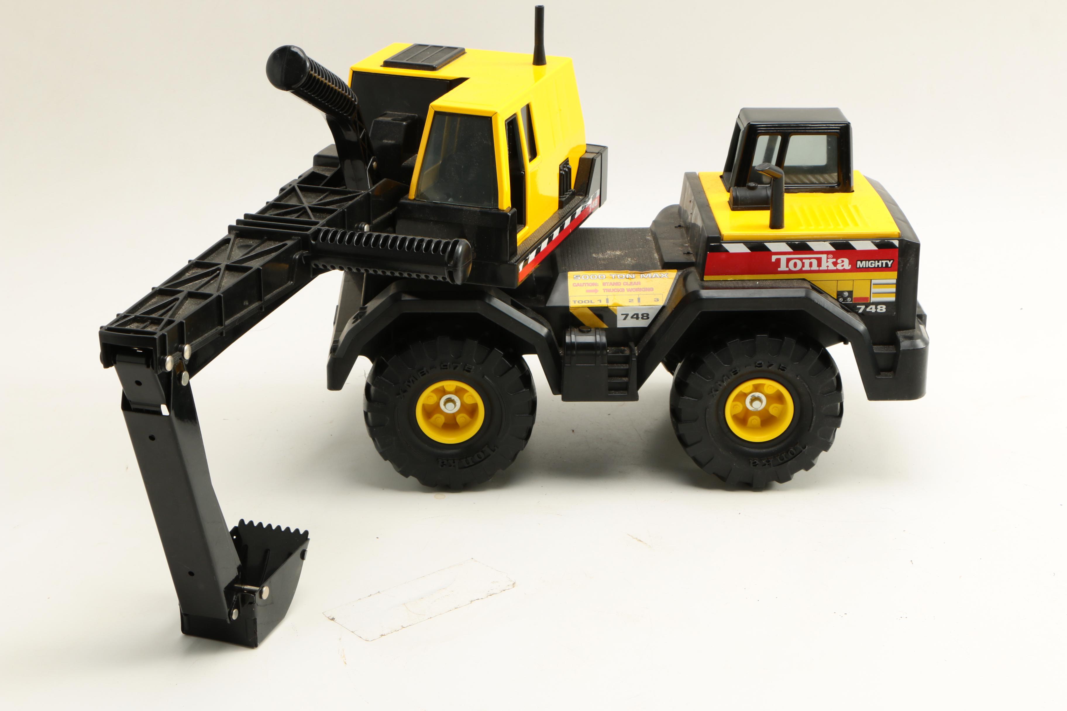 Tonka Backhoe Truck and Crane Truck, 1990s