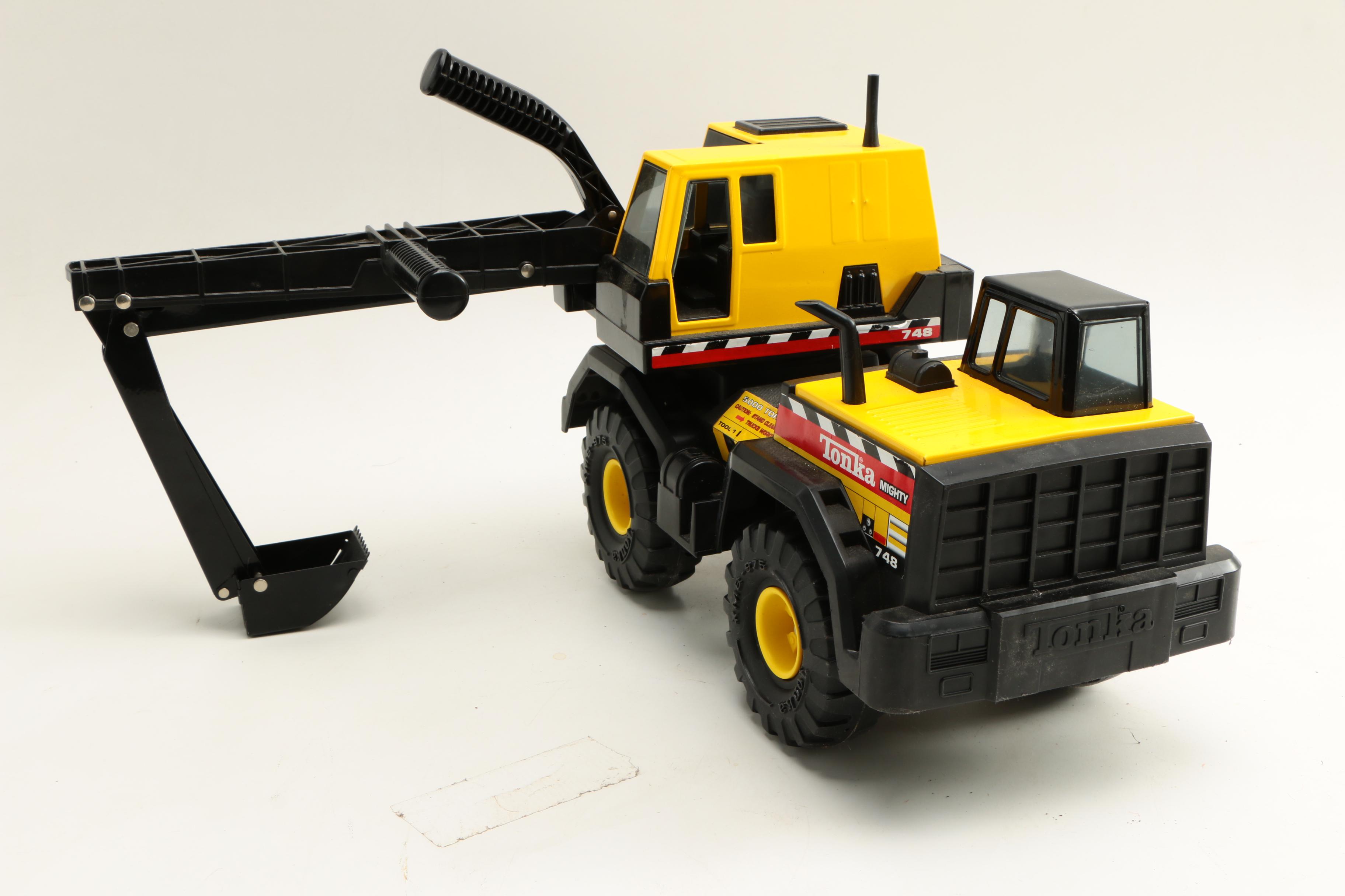 Tonka Backhoe Truck and Crane Truck, 1990s