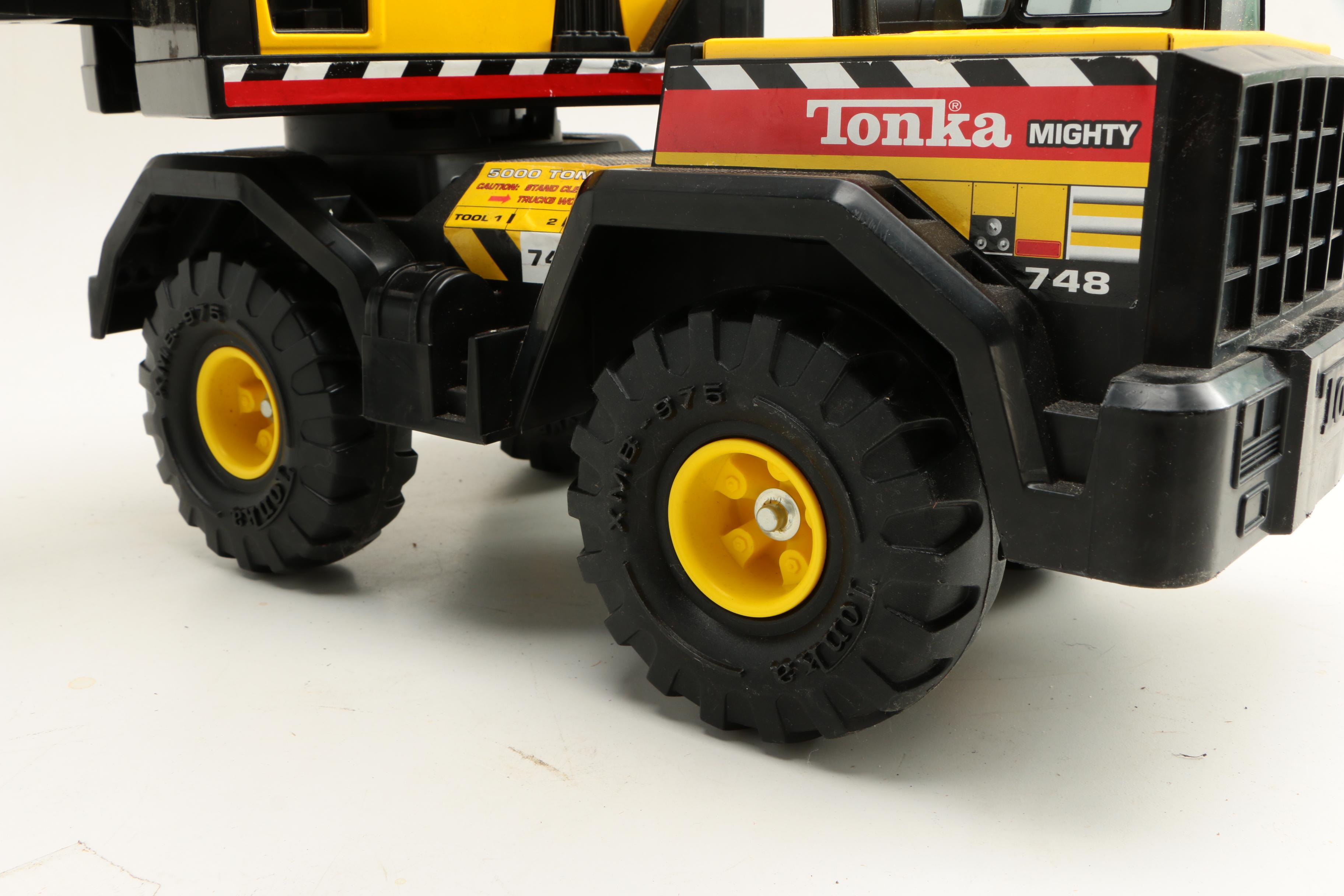 Tonka Backhoe Truck and Crane Truck, 1990s