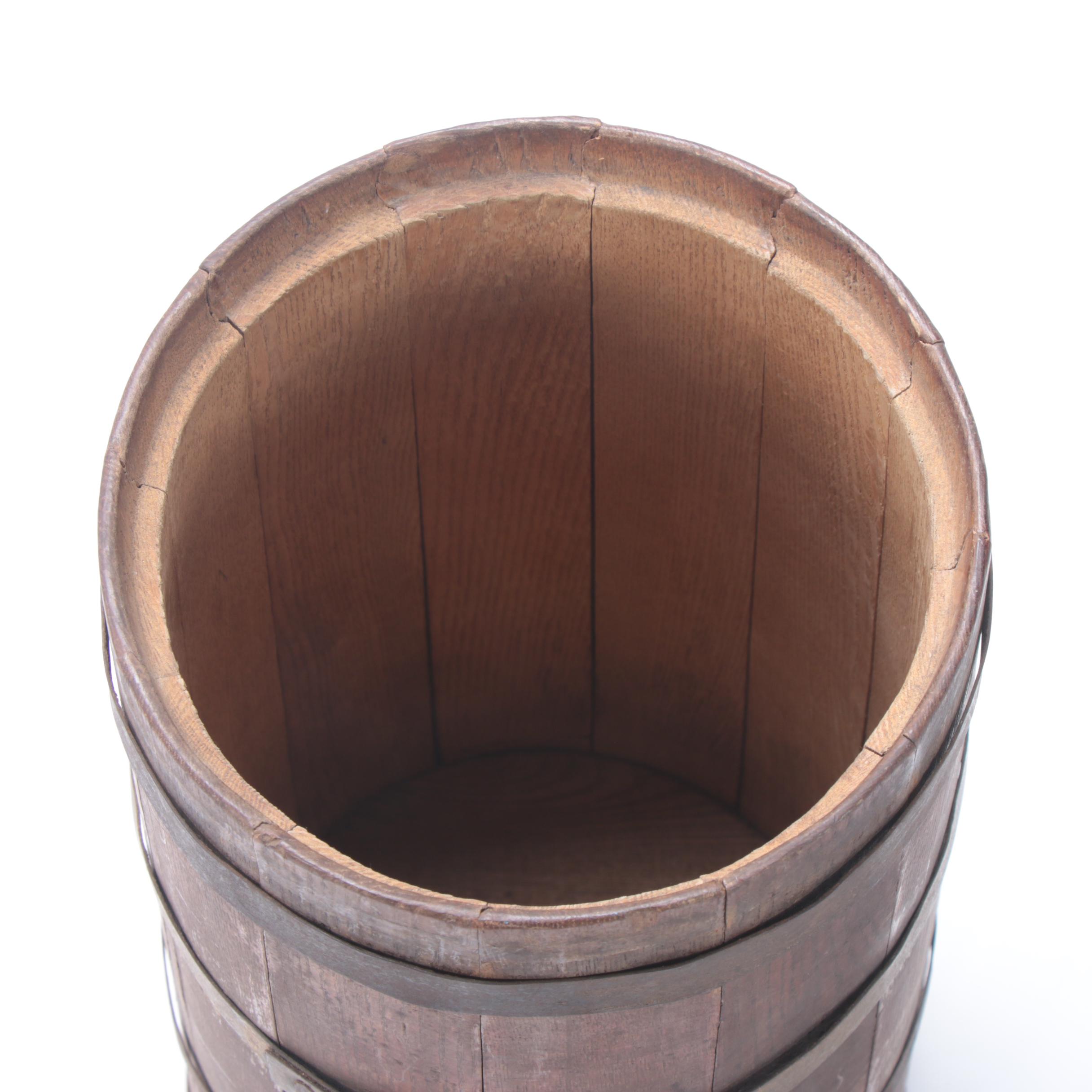 Five-Gallon Oak Butter Churn by Standard Churn Co., Late 19th/Early 20th Century