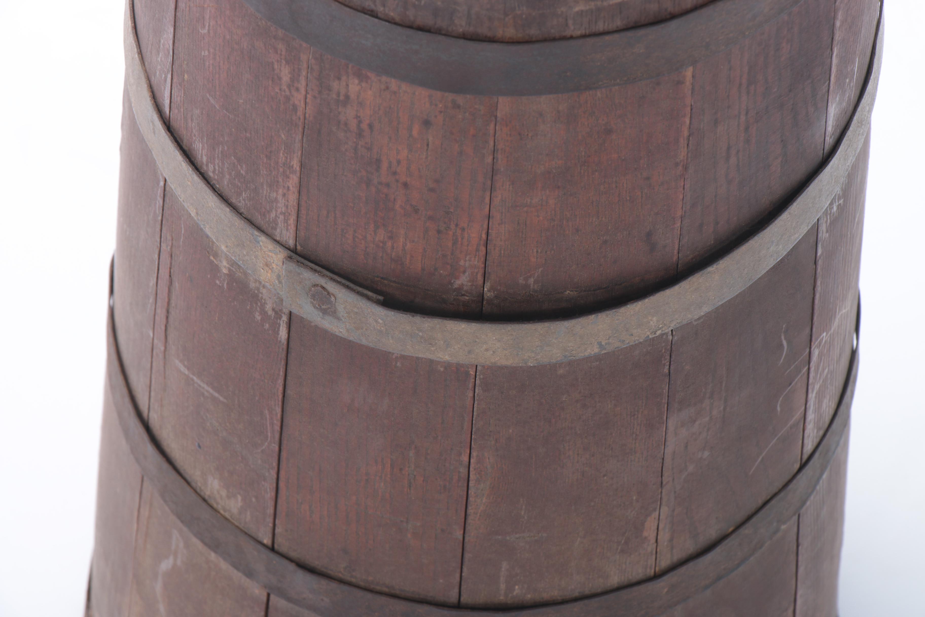 Five-Gallon Oak Butter Churn by Standard Churn Co., Late 19th/Early 20th Century
