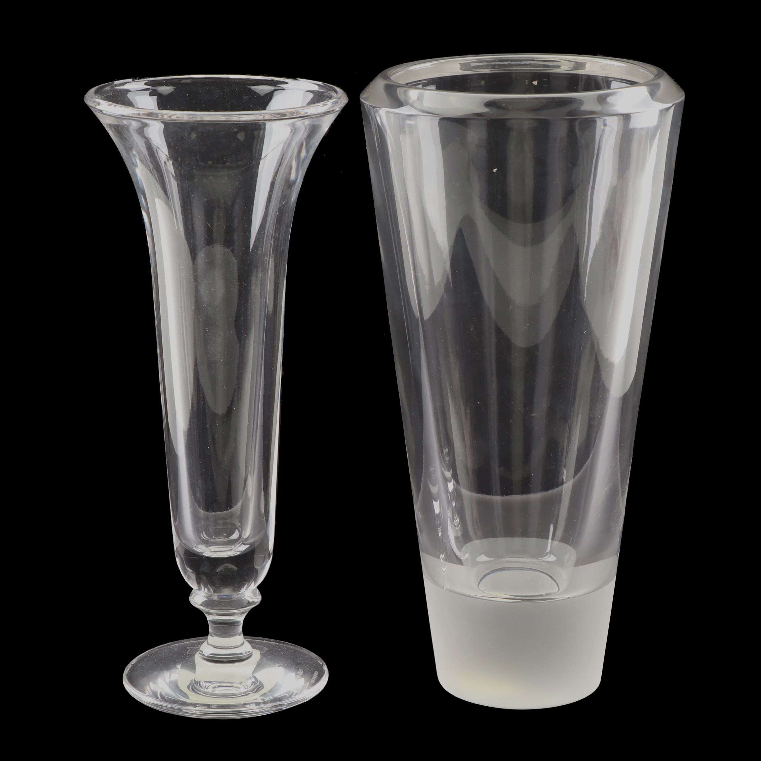 Vera Wang for Wedgwood "Illusion" and "Classic" Crystal Vases