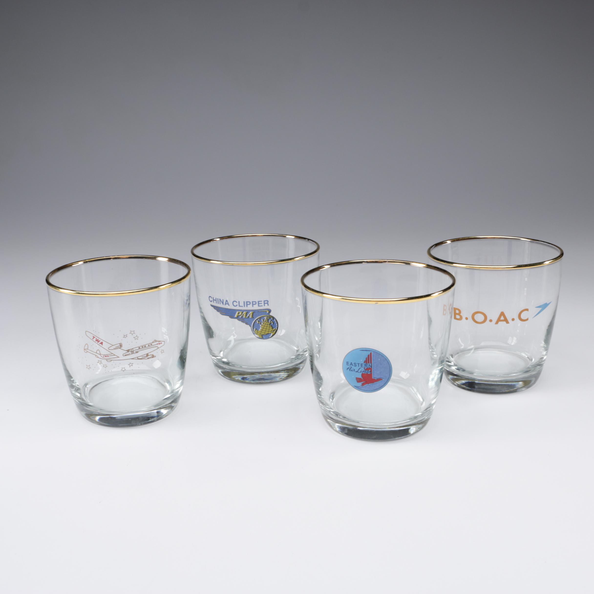 Vintage Airline Logo Glasses
