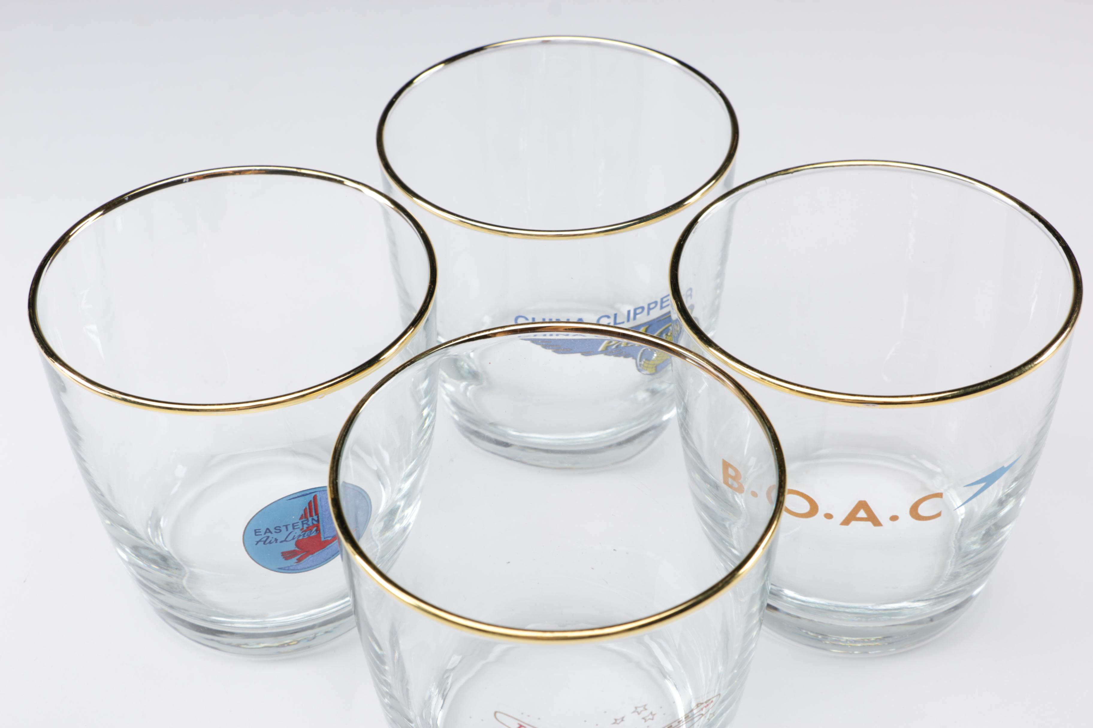 Vintage Airline Logo Glasses