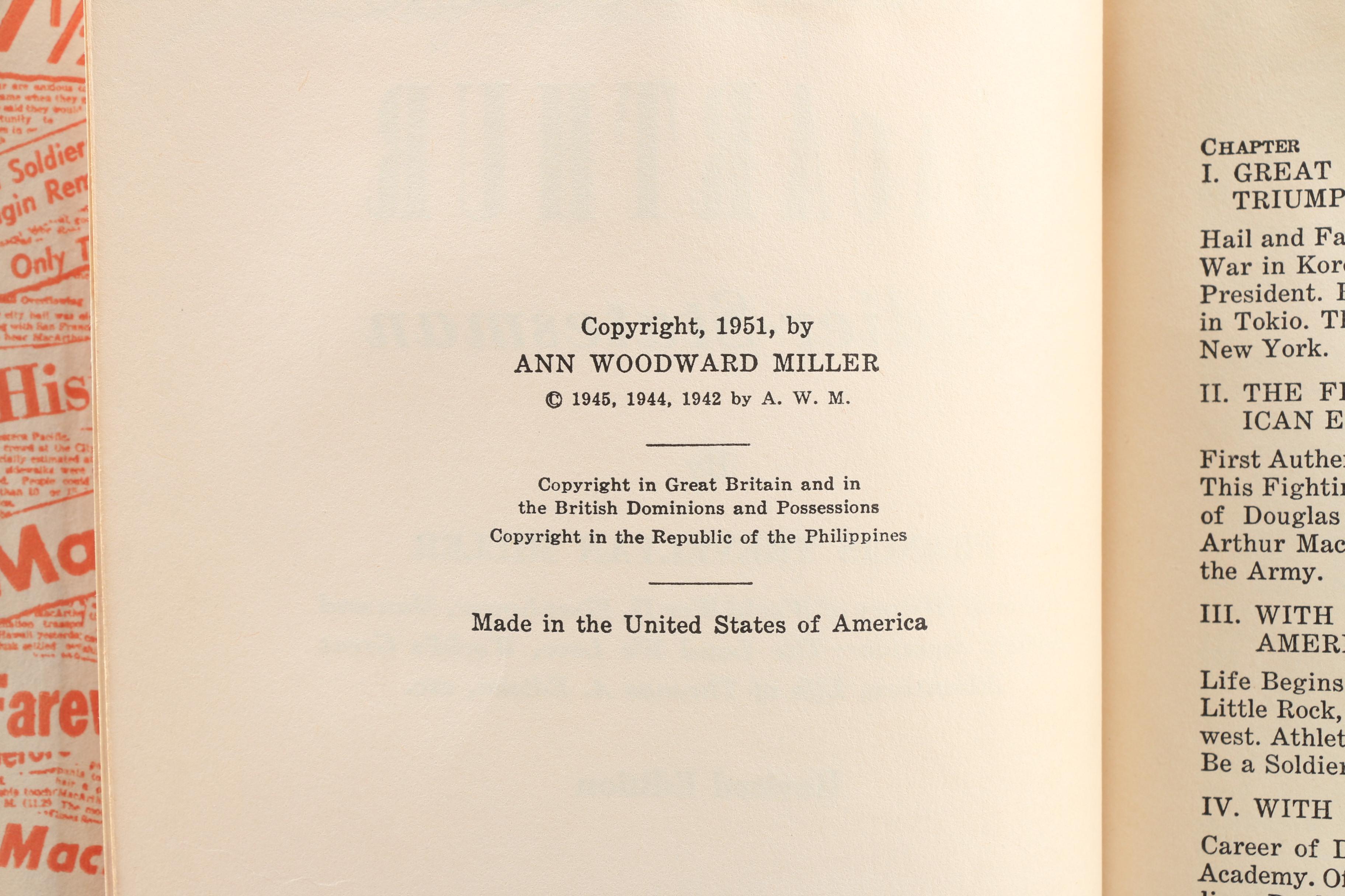 "General Douglas MacArthur Soldier-Statesman" and "The Officer's Guide" Books