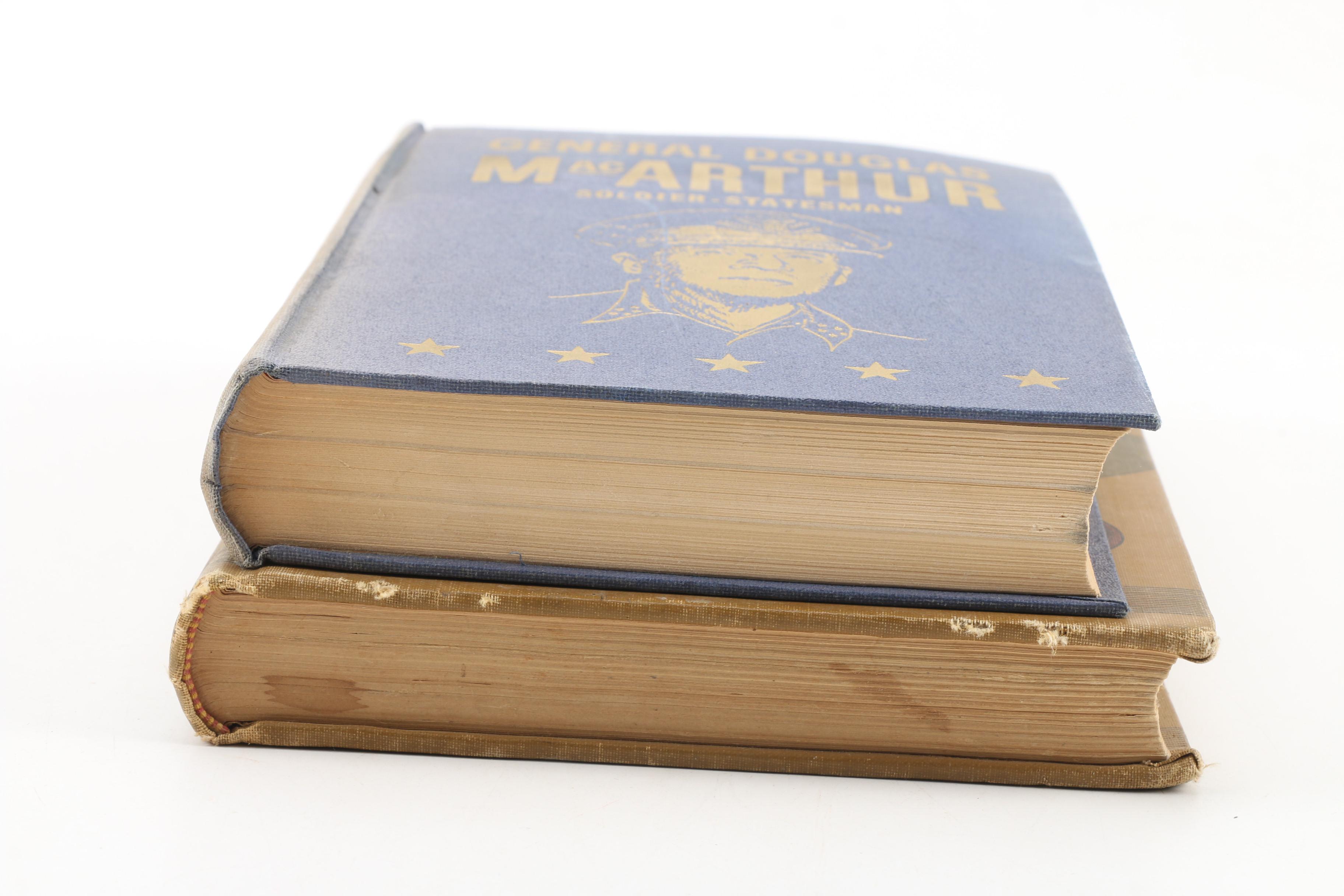 "General Douglas MacArthur Soldier-Statesman" and "The Officer's Guide" Books