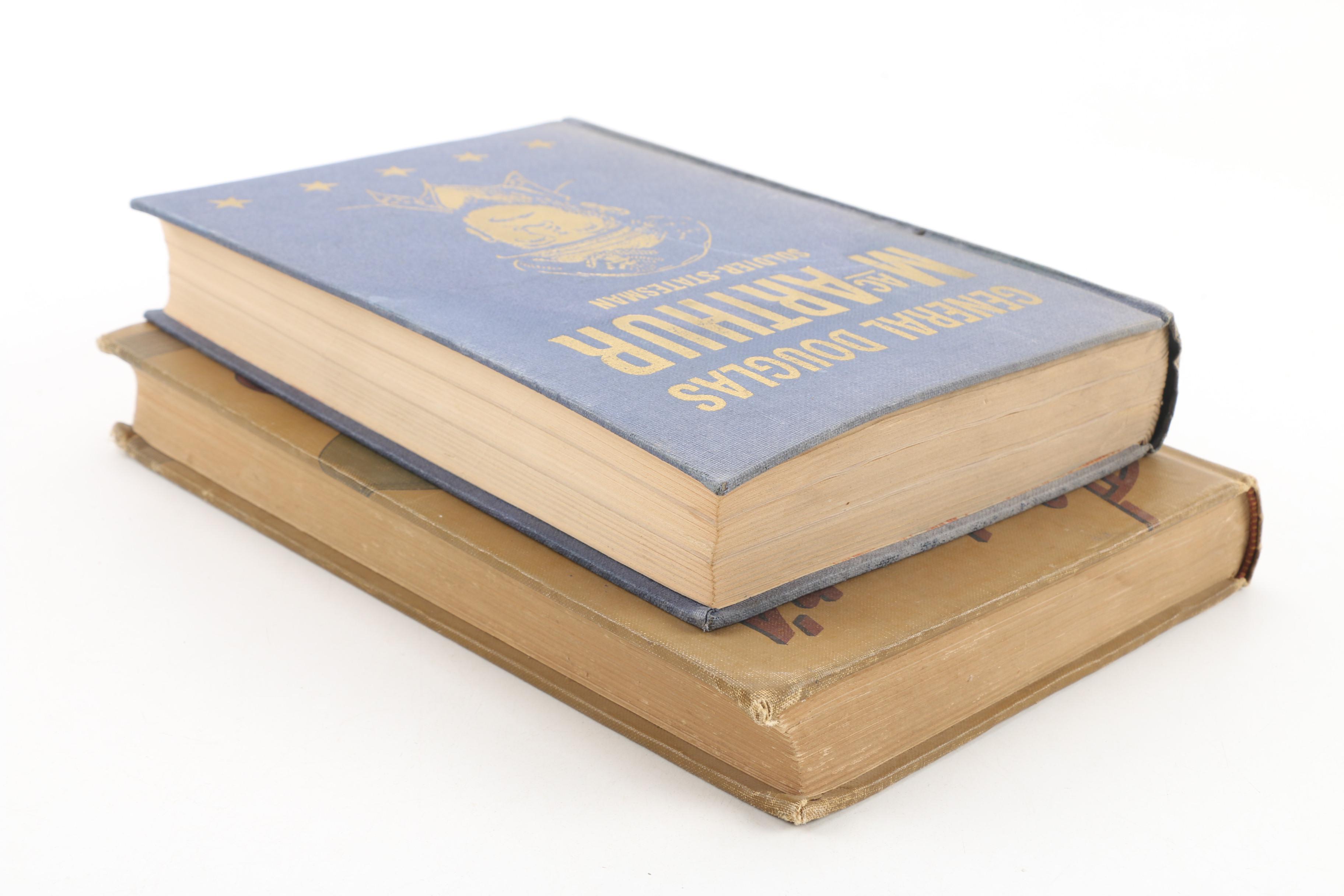 "General Douglas MacArthur Soldier-Statesman" and "The Officer's Guide" Books