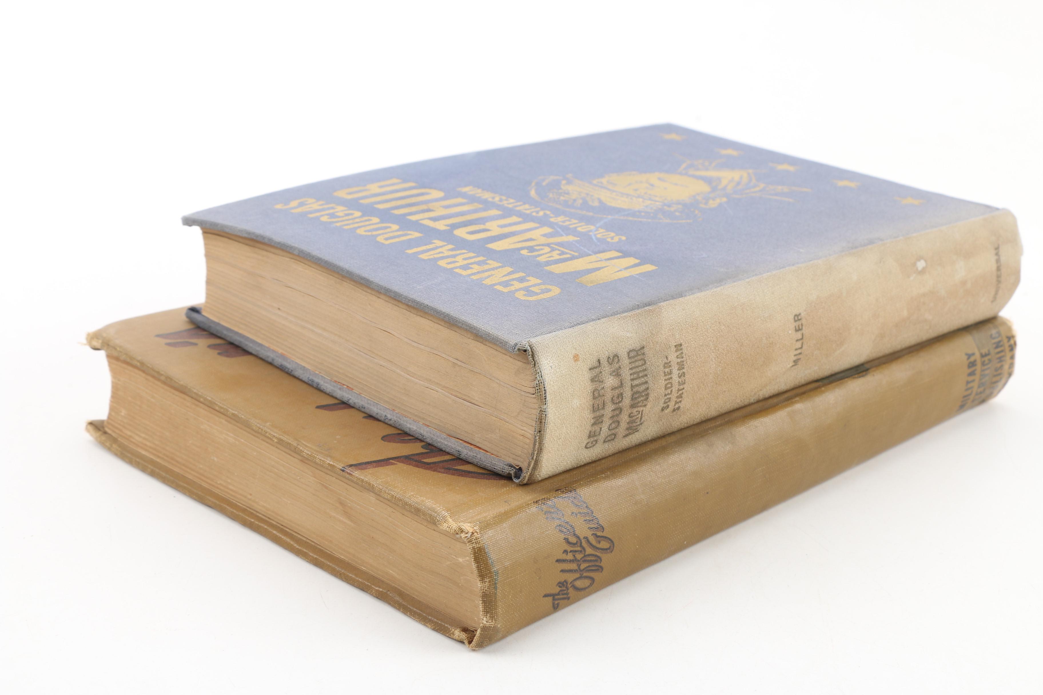 "General Douglas MacArthur Soldier-Statesman" and "The Officer's Guide" Books