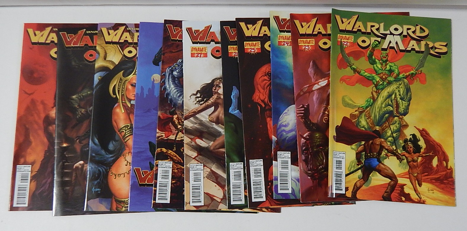 Modern Age Dynamite Comics "Warlord of Mars" Comic Books