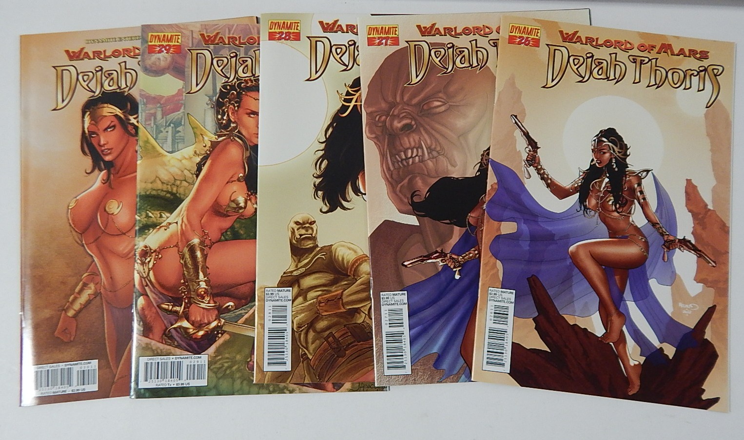 Modern Age Dynamite Comics "Warlord of Mars" Comic Books