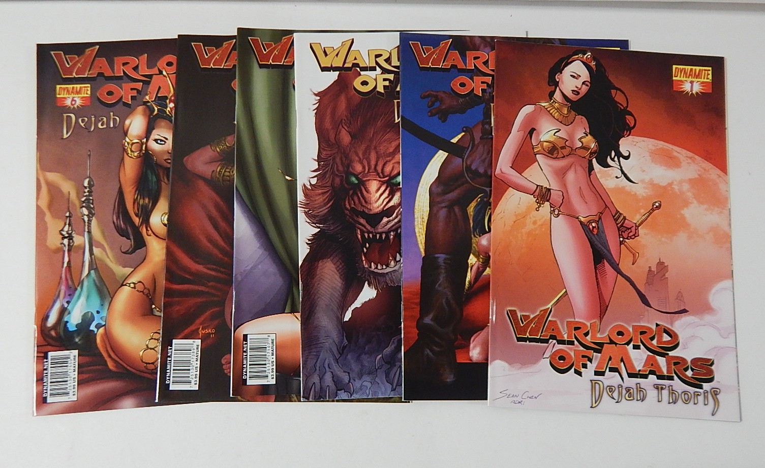 Modern Age Dynamite Comics "Warlord of Mars" Comic Books