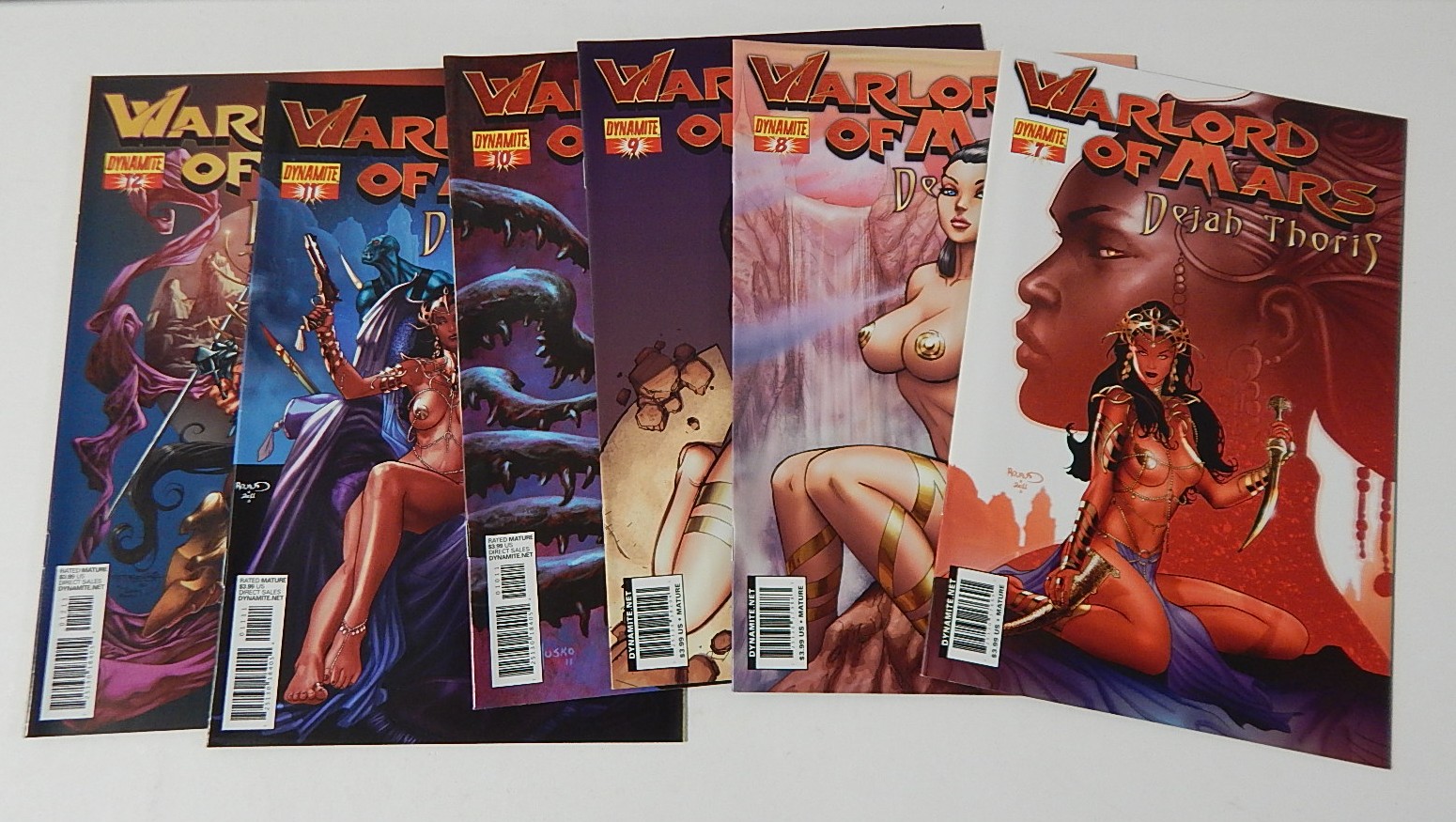 Modern Age Dynamite Comics "Warlord of Mars" Comic Books
