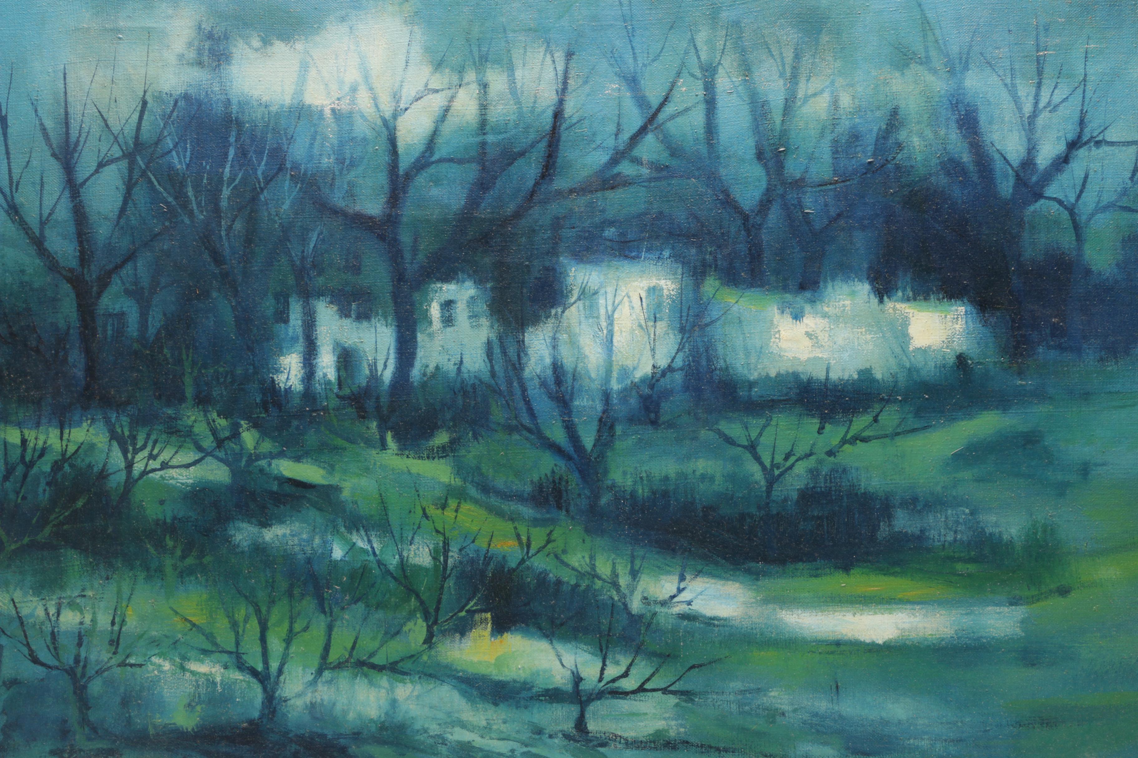 Carlos Cardella Oil Painting "Paisaje: Boelagne"