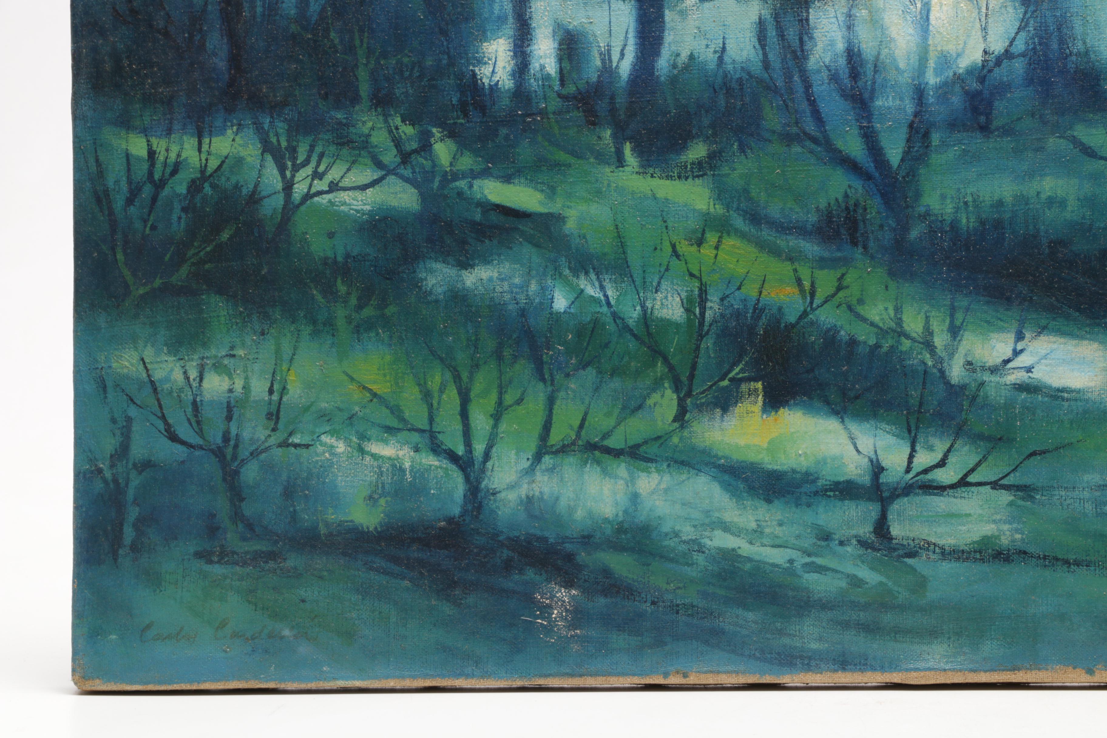 Carlos Cardella Oil Painting "Paisaje: Boelagne"