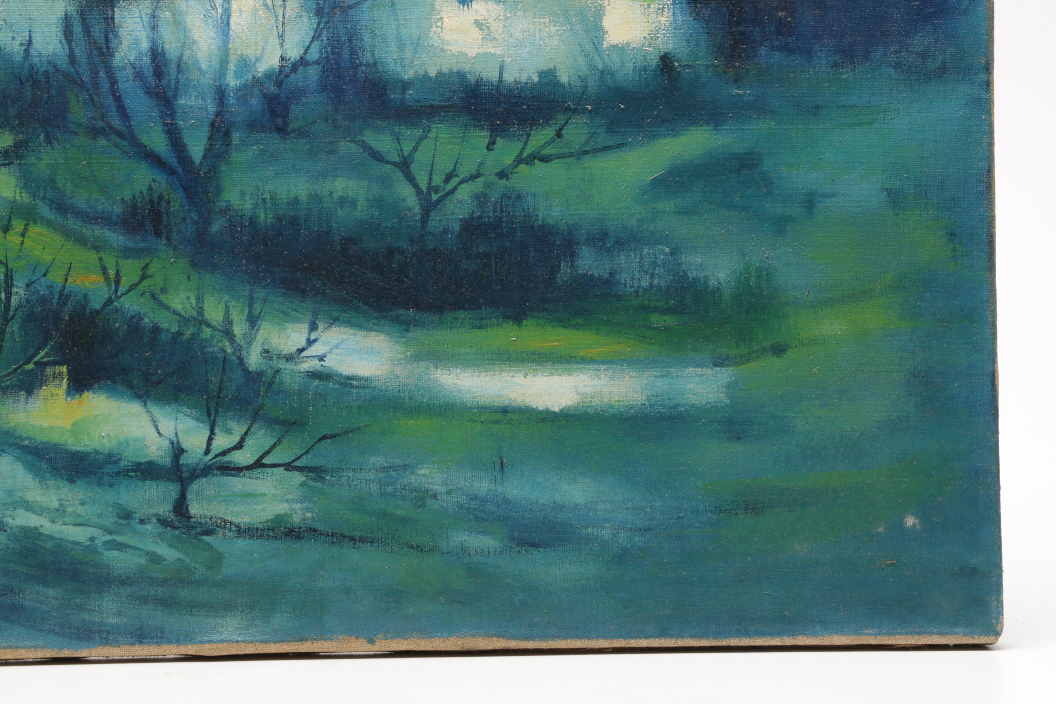 Carlos Cardella Oil Painting "Paisaje: Boelagne"