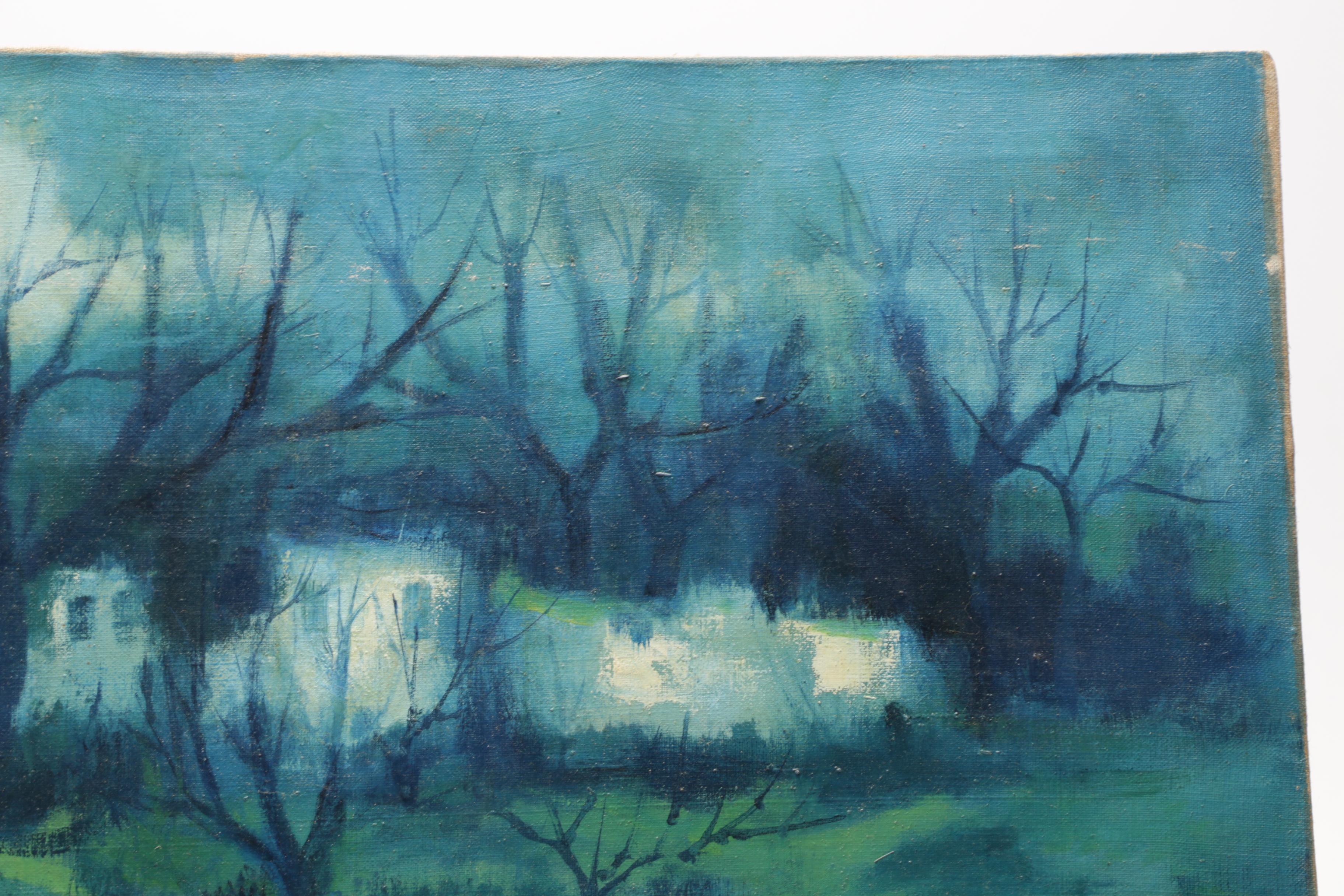 Carlos Cardella Oil Painting "Paisaje: Boelagne"