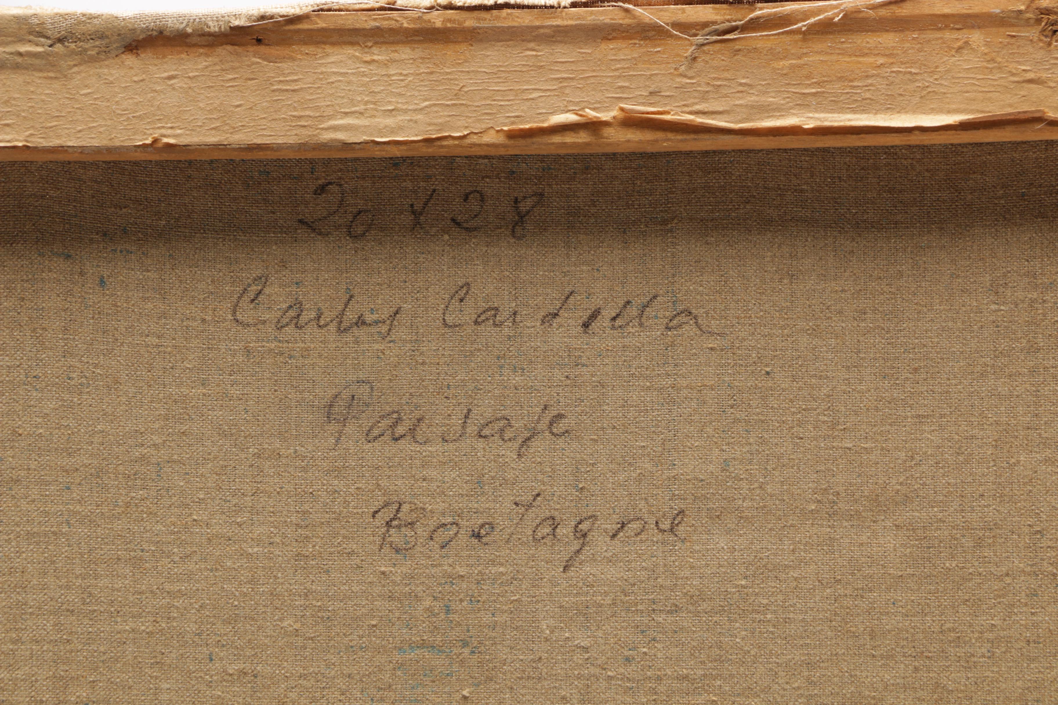 Carlos Cardella Oil Painting "Paisaje: Boelagne"