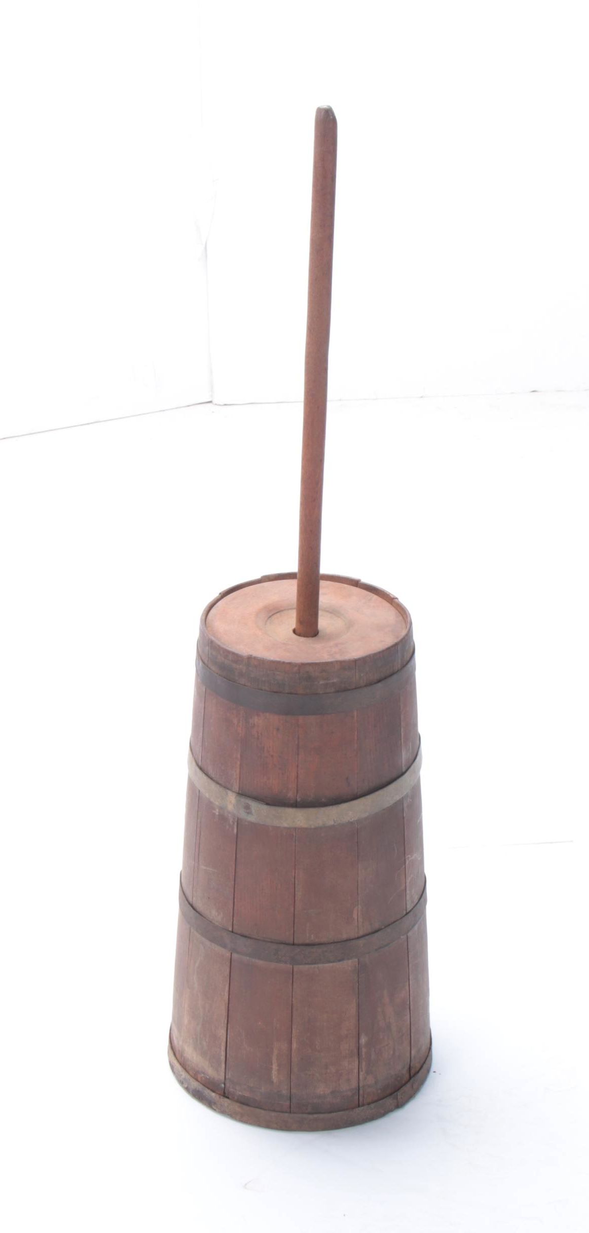 Five-Gallon Oak Butter Churn by Standard Churn Co., Late 19th/Early 20th Century