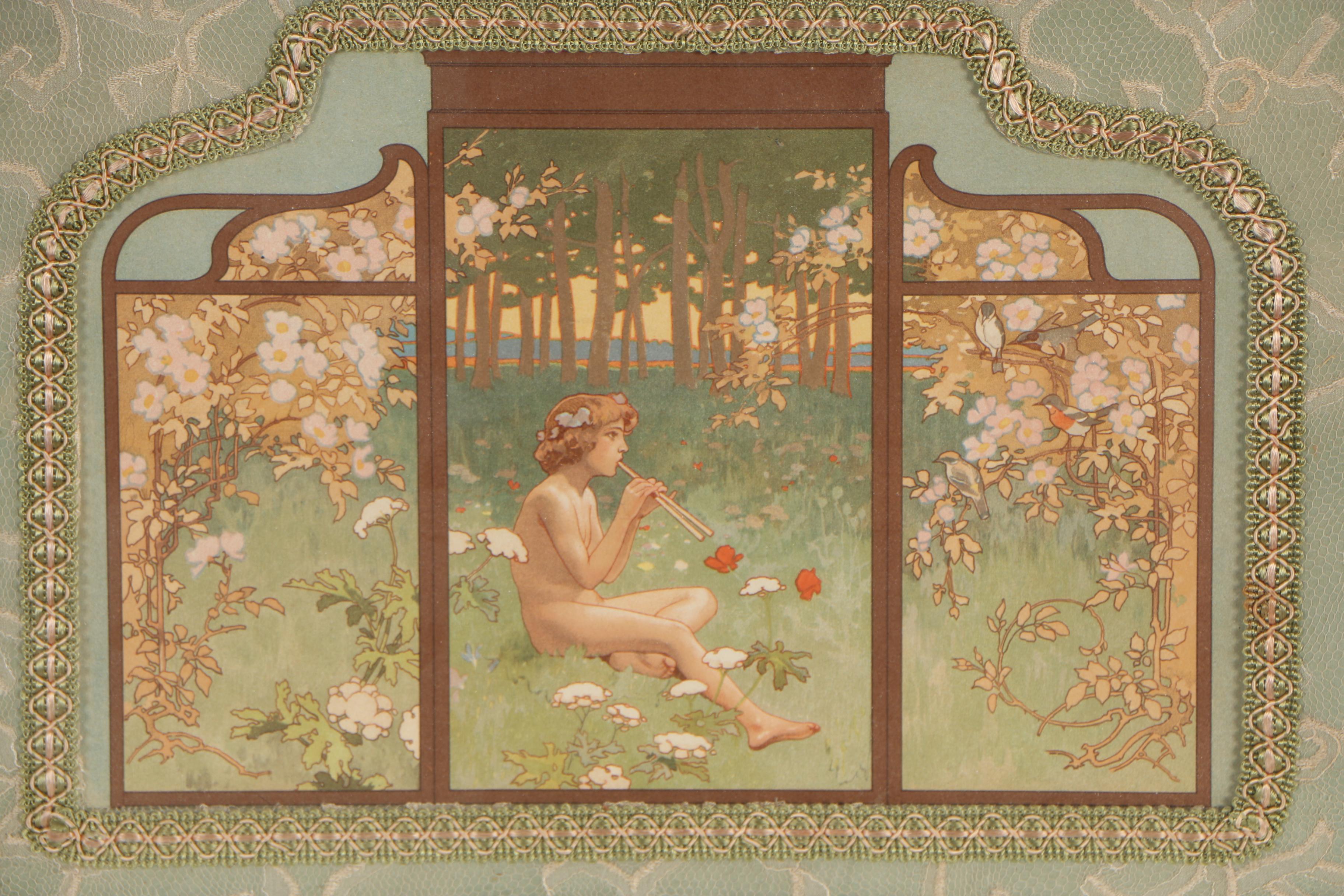 Chromolithograph from "Le Journal de la Décoration", "Soir d'été"