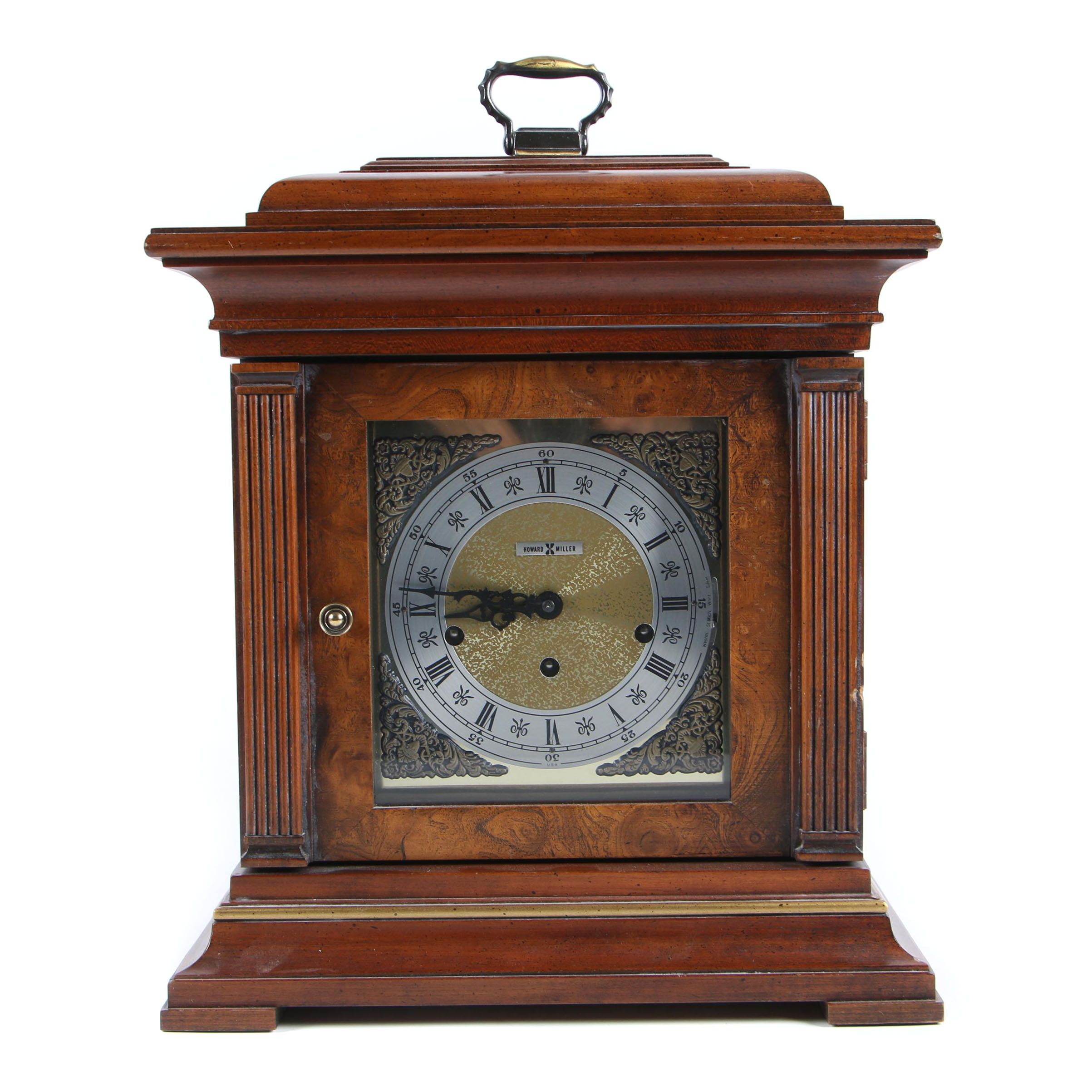 Howard Miller Thomas Tompion Cherry Finished Carriage Mantel Clock