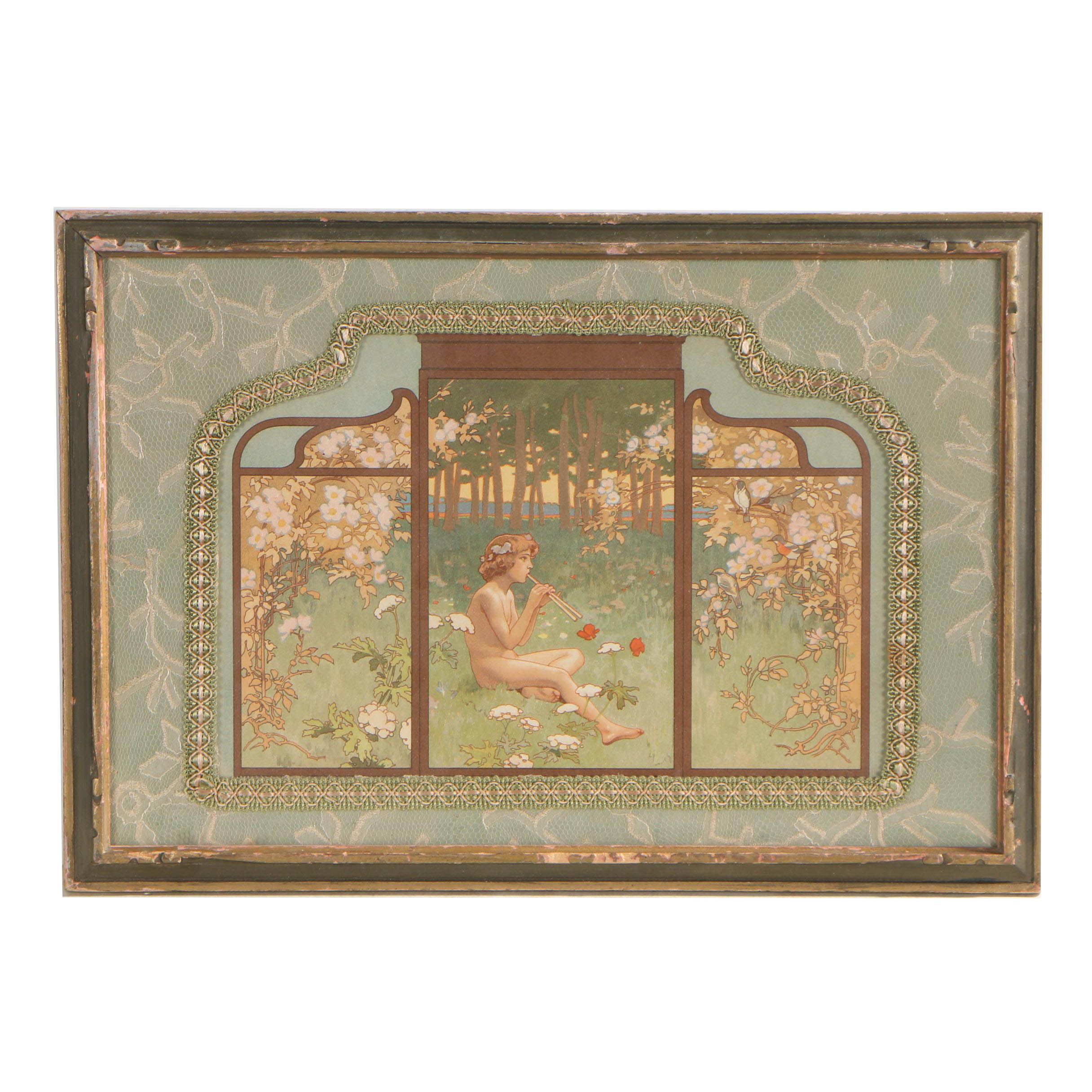 Chromolithograph from "Le Journal de la Décoration", "Soir d'été"