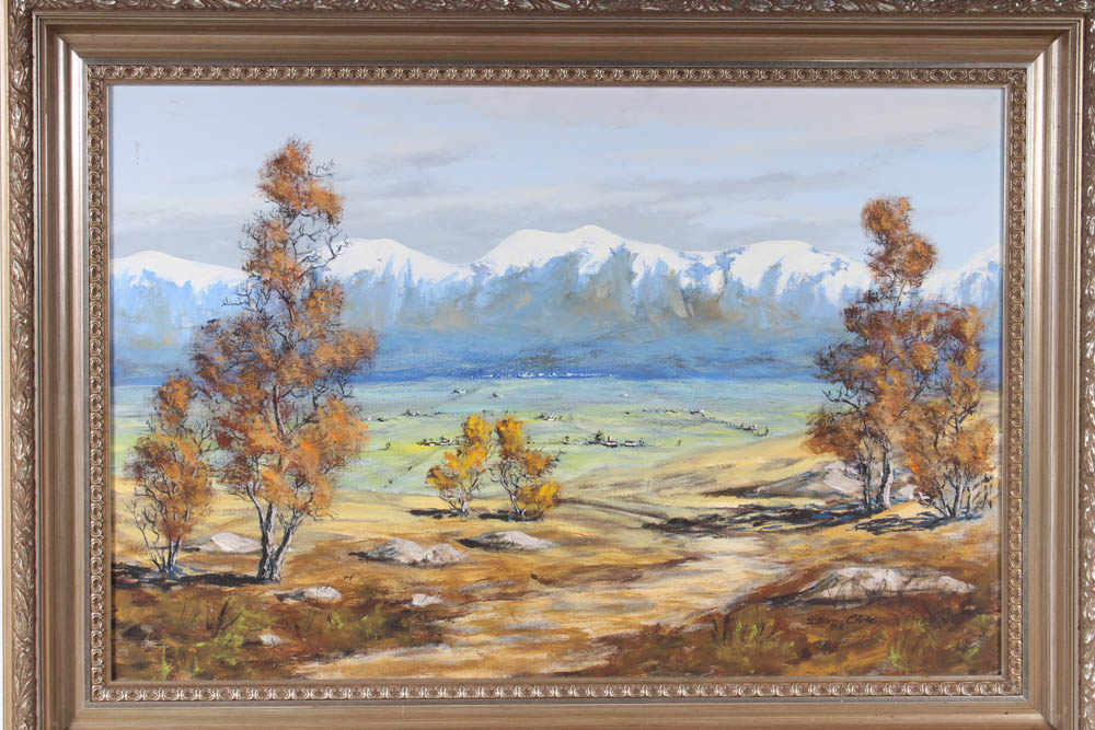 Dean Purdy Close Mountain Landscape Oil Painting