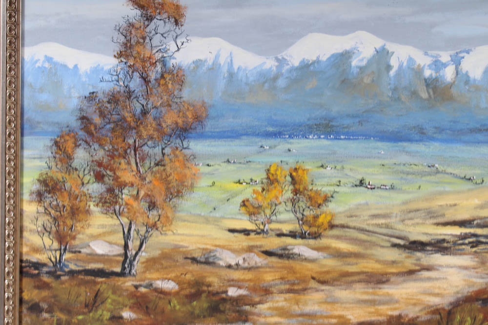 Dean Purdy Close Mountain Landscape Oil Painting