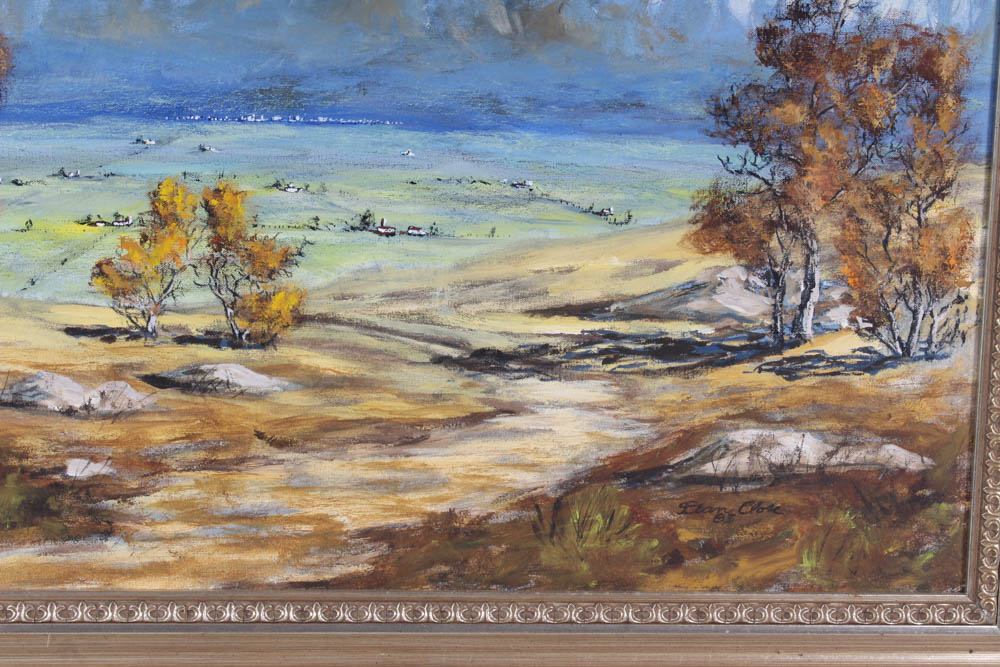 Dean Purdy Close Mountain Landscape Oil Painting