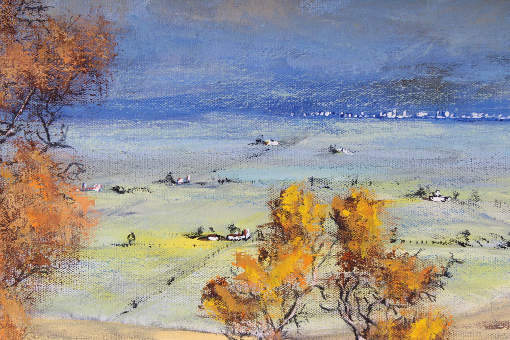 Dean Purdy Close Mountain Landscape Oil Painting