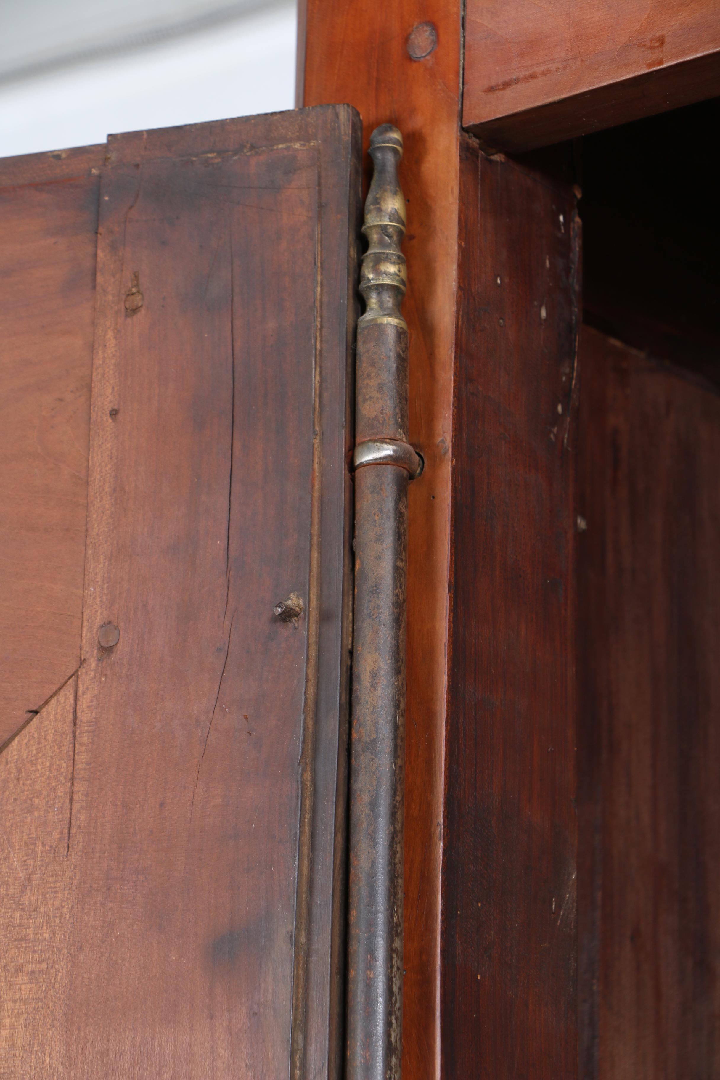 French Provincial Fruitwood Buffet à Deux Corps, Late 19th/Early 20th Century