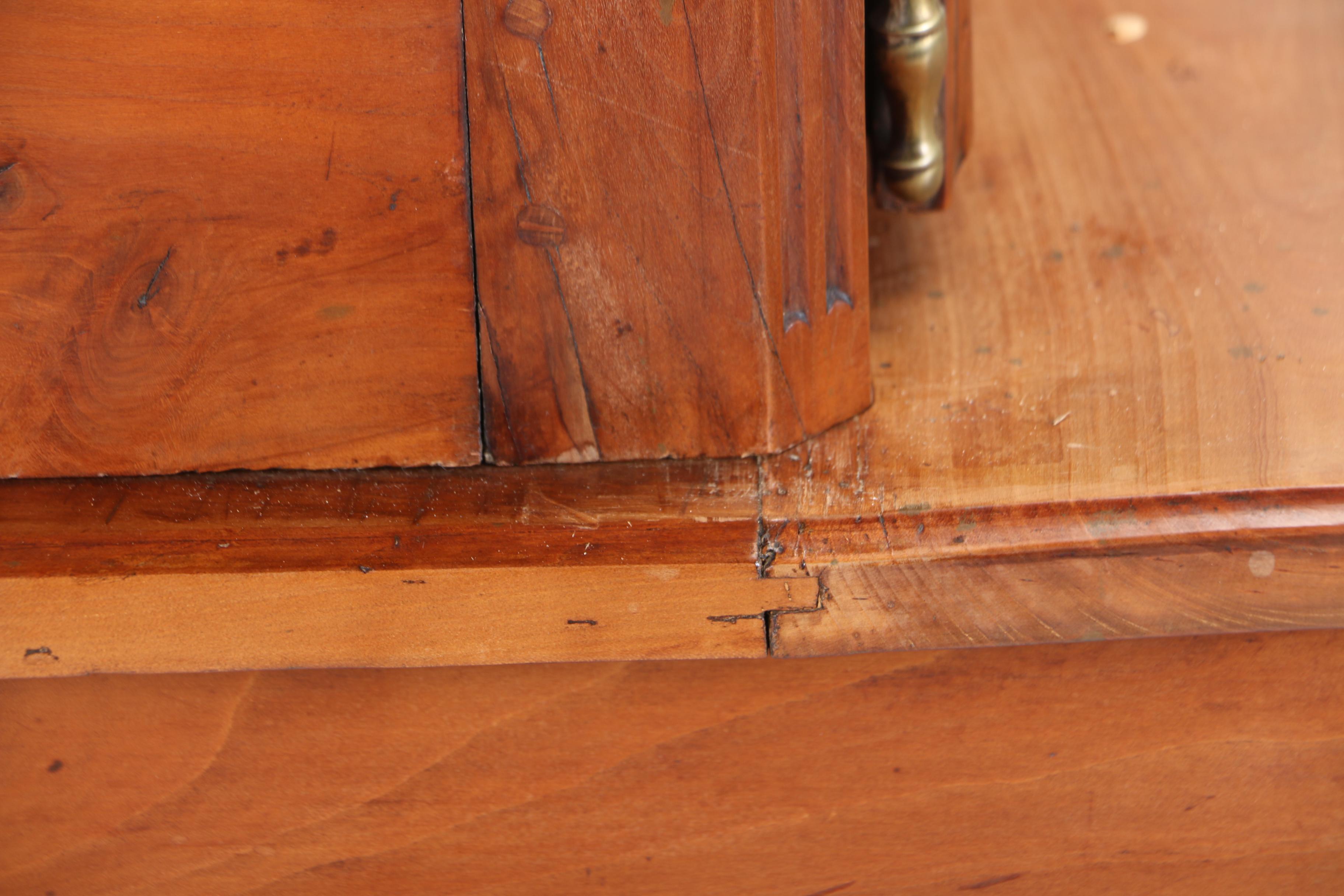 French Provincial Fruitwood Buffet à Deux Corps, Late 19th/Early 20th Century