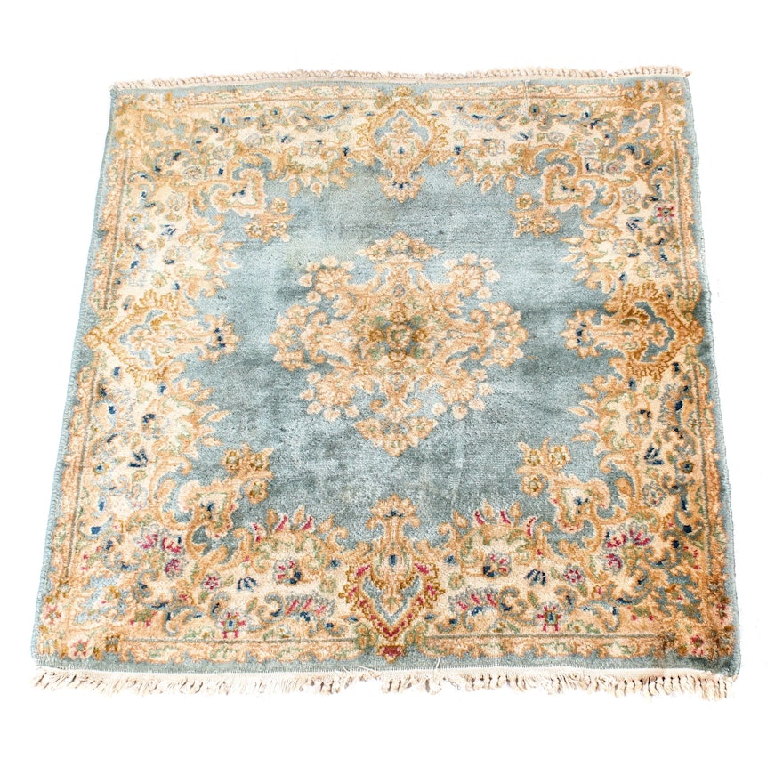 Semi-Antique Hand-Knotted Persian Kerman Rug