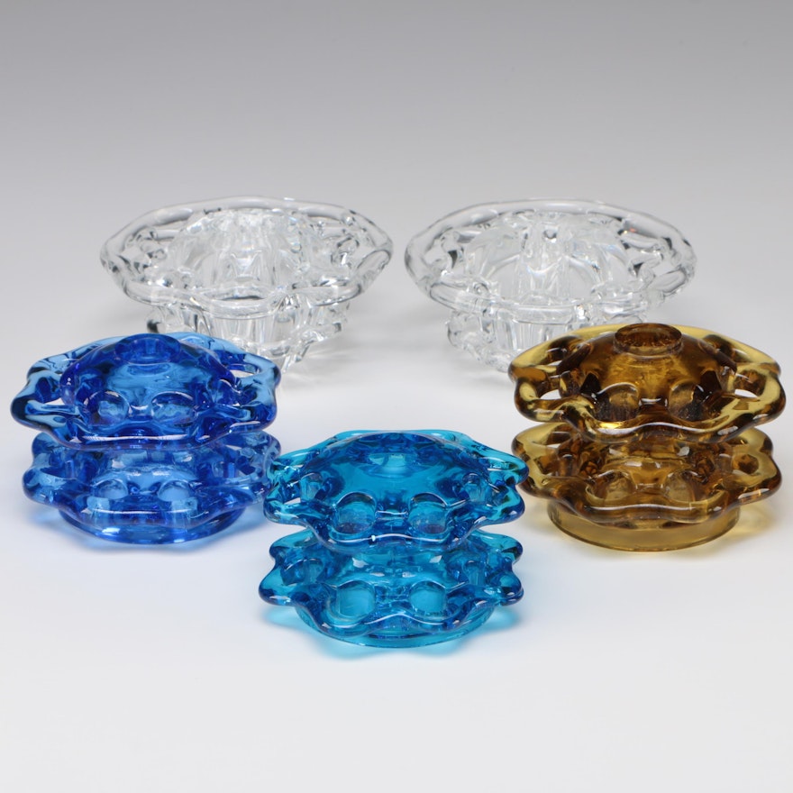 Steuben and Steuben Attributed Art Glass Flower Blocks, 1903 - 1933