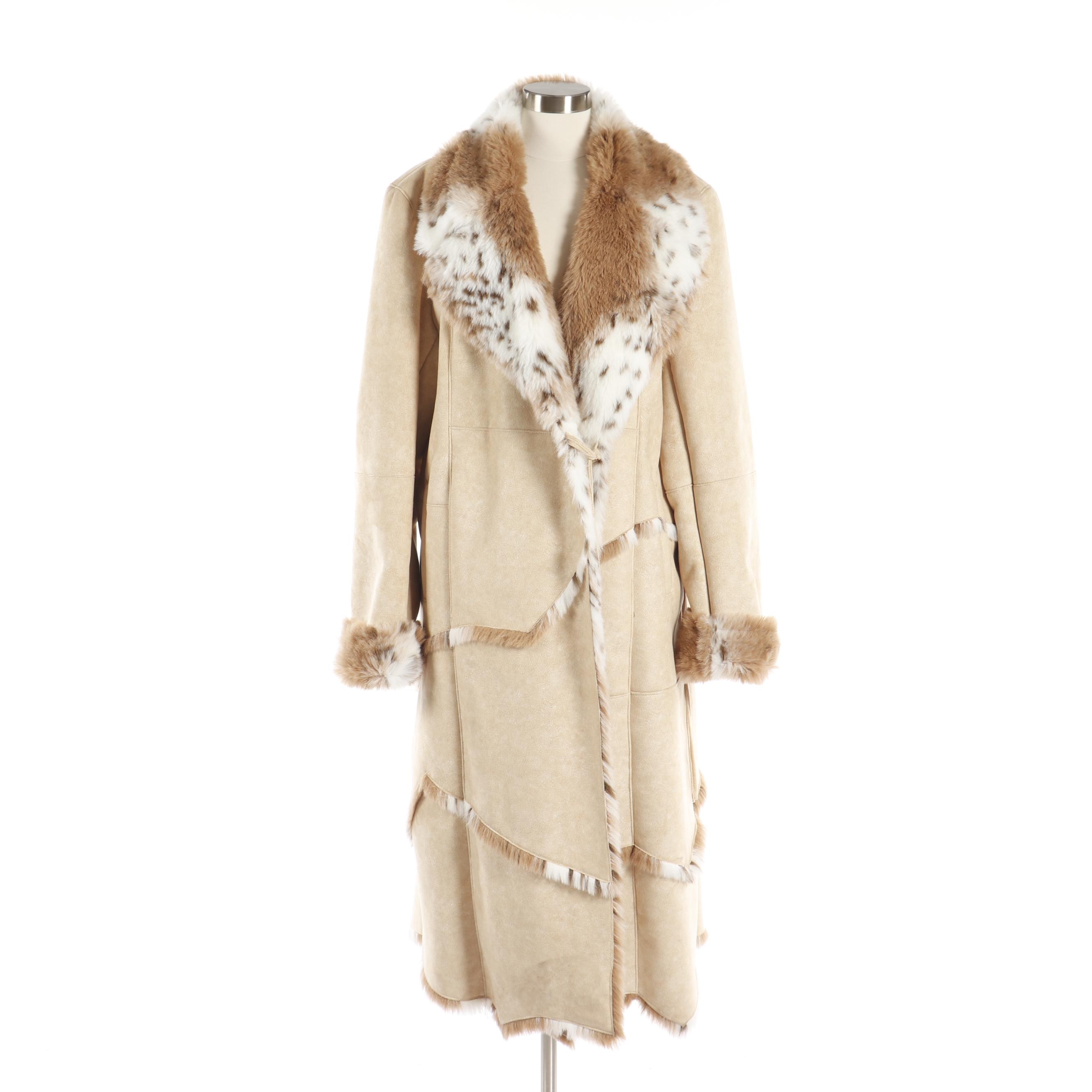 Women's Scandinavian Faux-Fur Coat