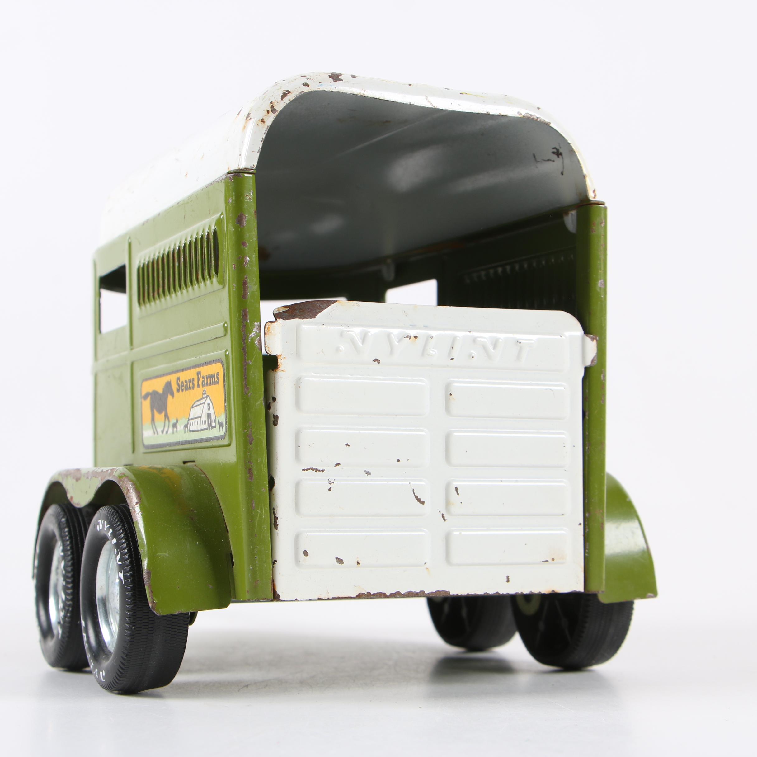 Nylint Toys "Sears Farms" Pressed Steel Horse Trailer, c.1960s