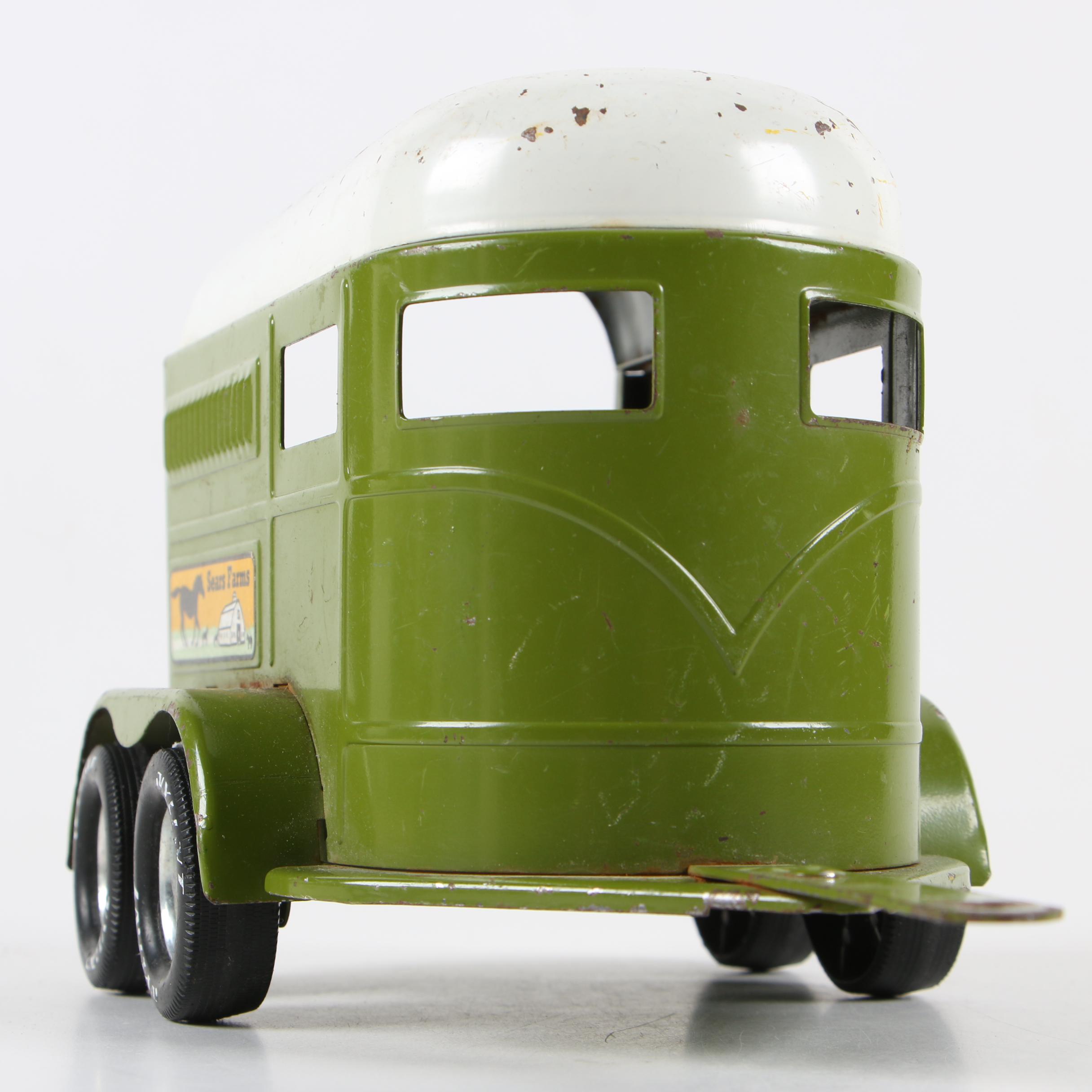 Nylint Toys "Sears Farms" Pressed Steel Horse Trailer, c.1960s