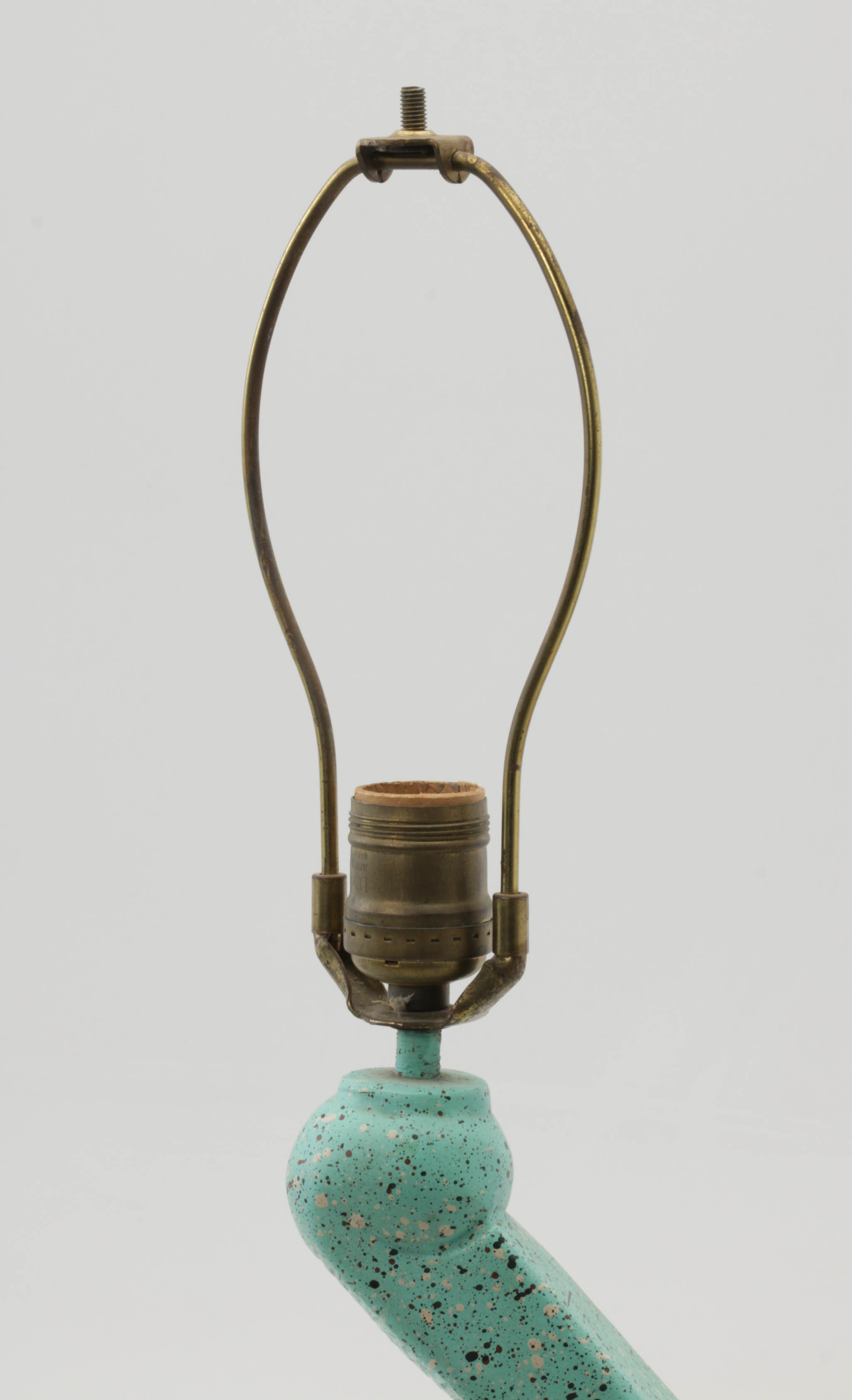 Mid Century Modern Universal Statuary Corp. Table Lamp with Fiberglass Shade
