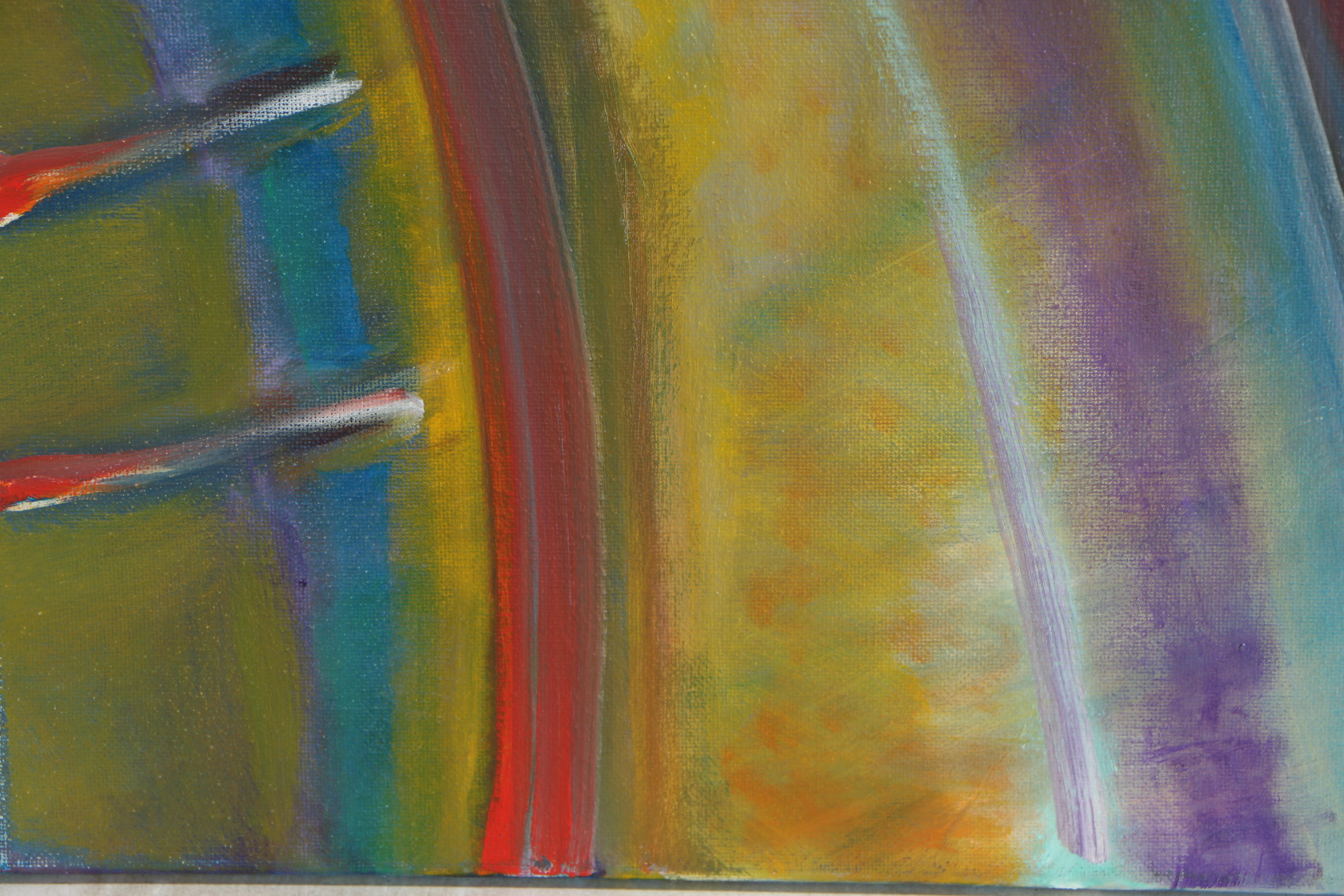 Husidio John Tempest 2018 Oil Painting "Blue Solar Rainbow"