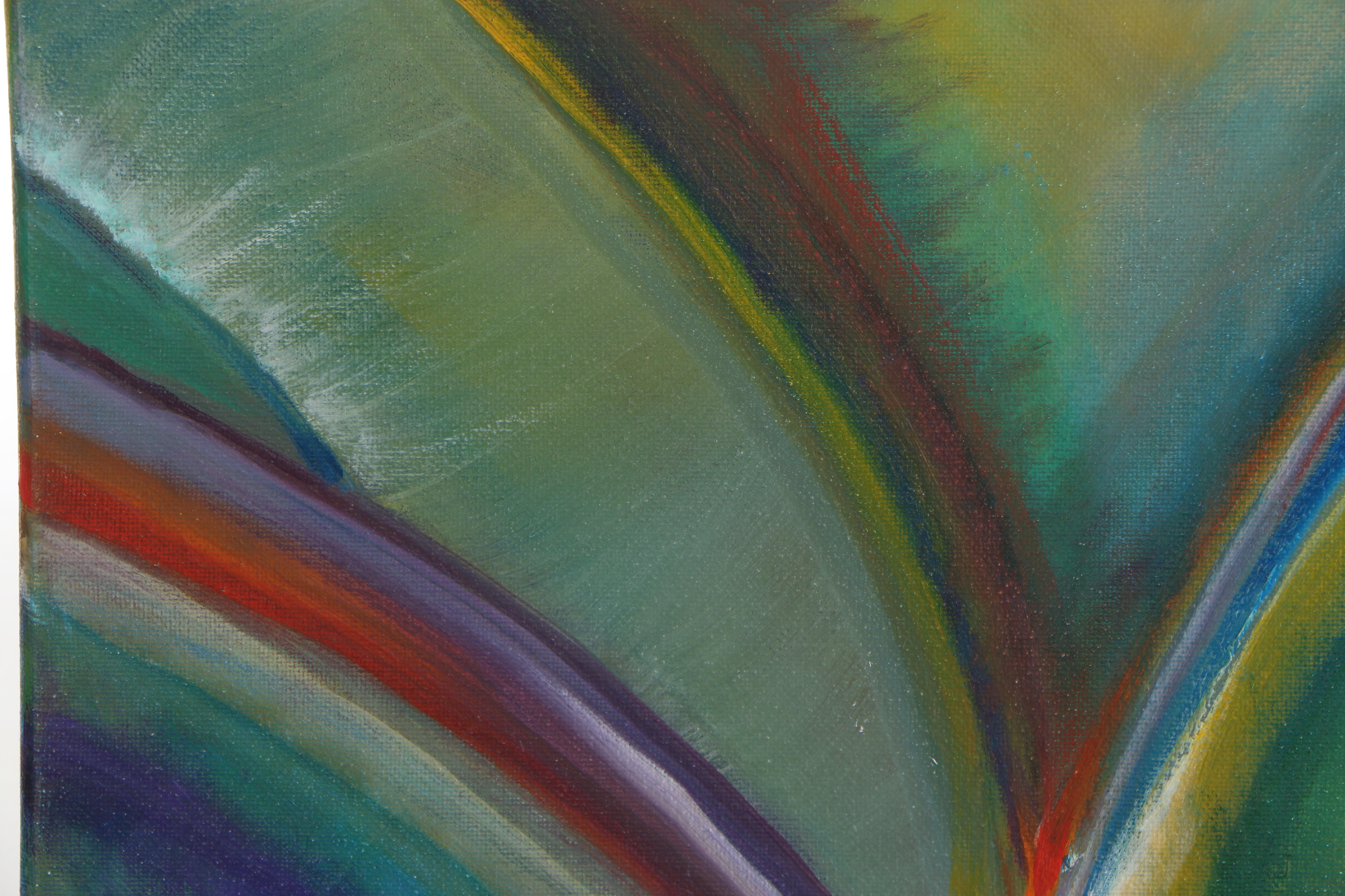 Husidio John Tempest 2018 Oil Painting "Blue Solar Rainbow"