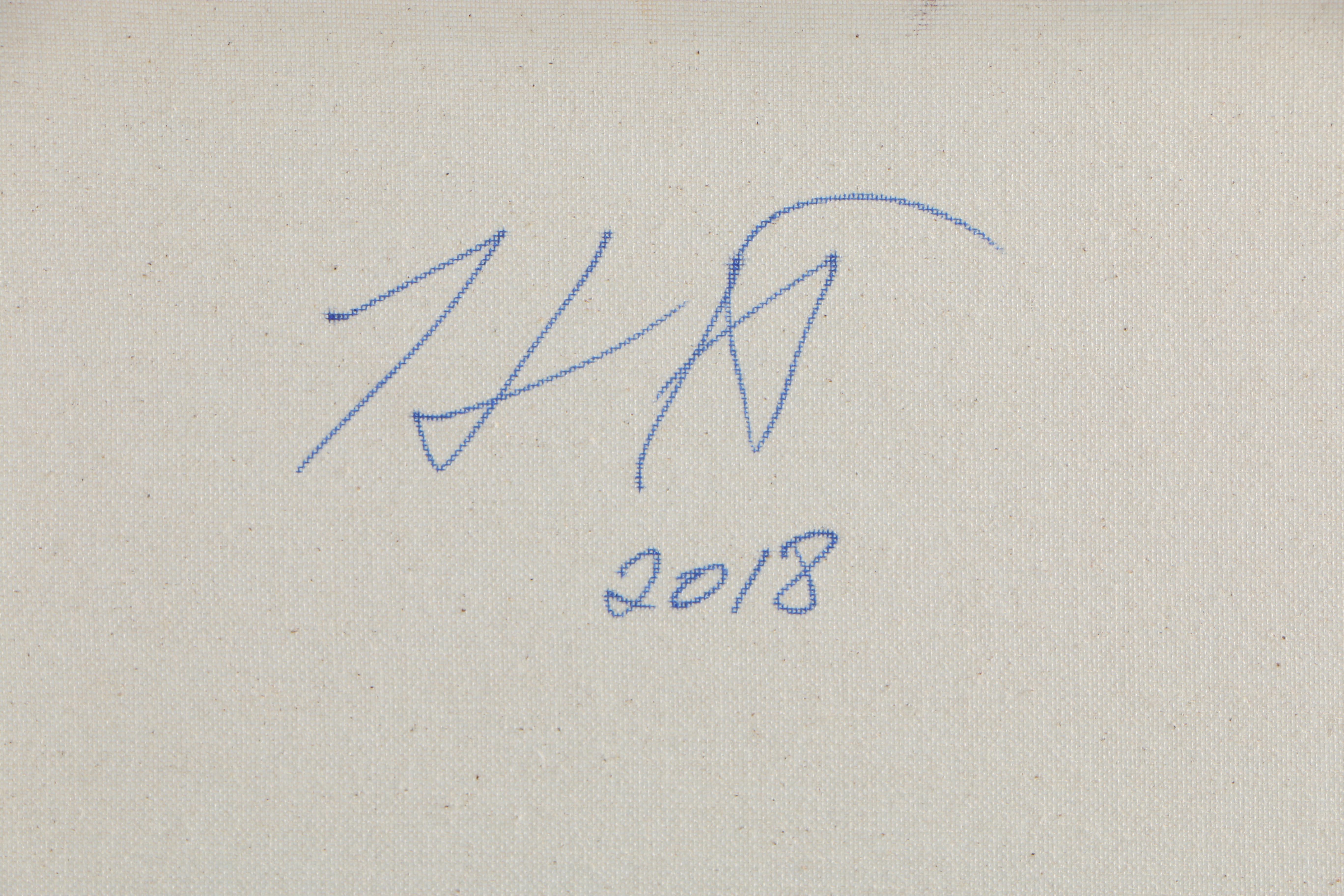 Husidio John Tempest 2018 Oil Painting "Blue Solar Rainbow"