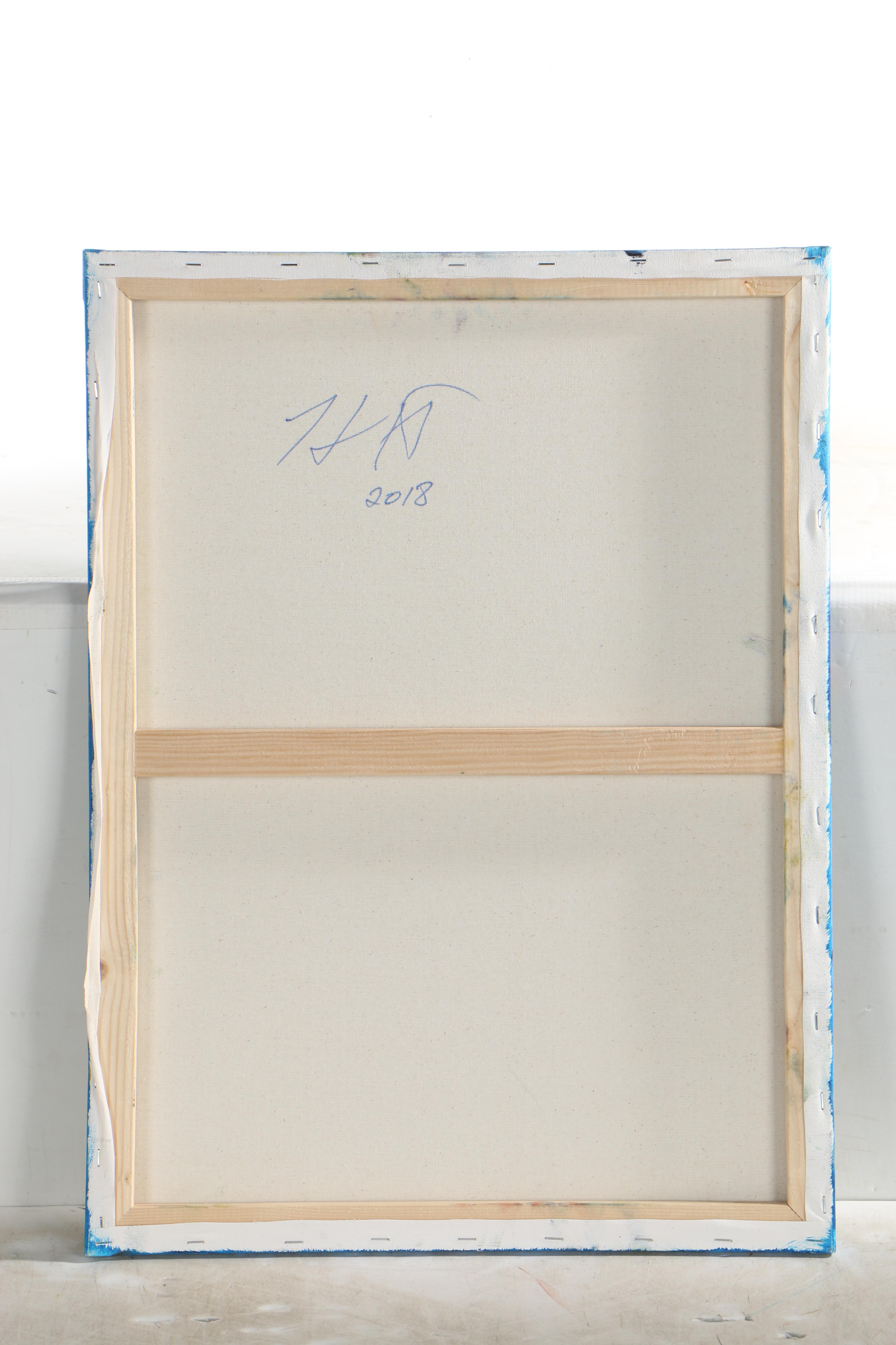 Husidio John Tempest 2018 Oil Painting "Blue Solar Rainbow"