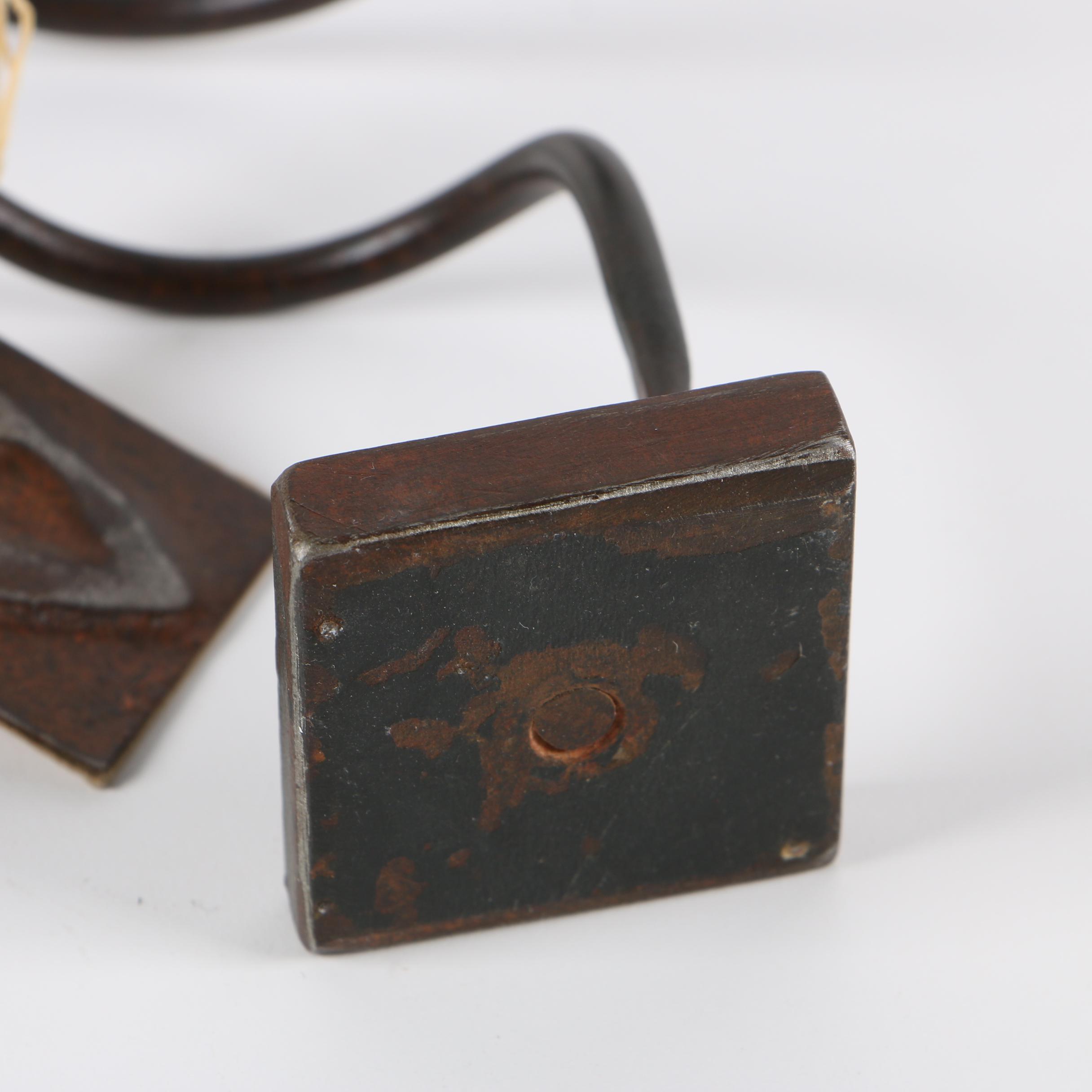 Jan Barboglio Hand Worked Iron and Art Glass Vase