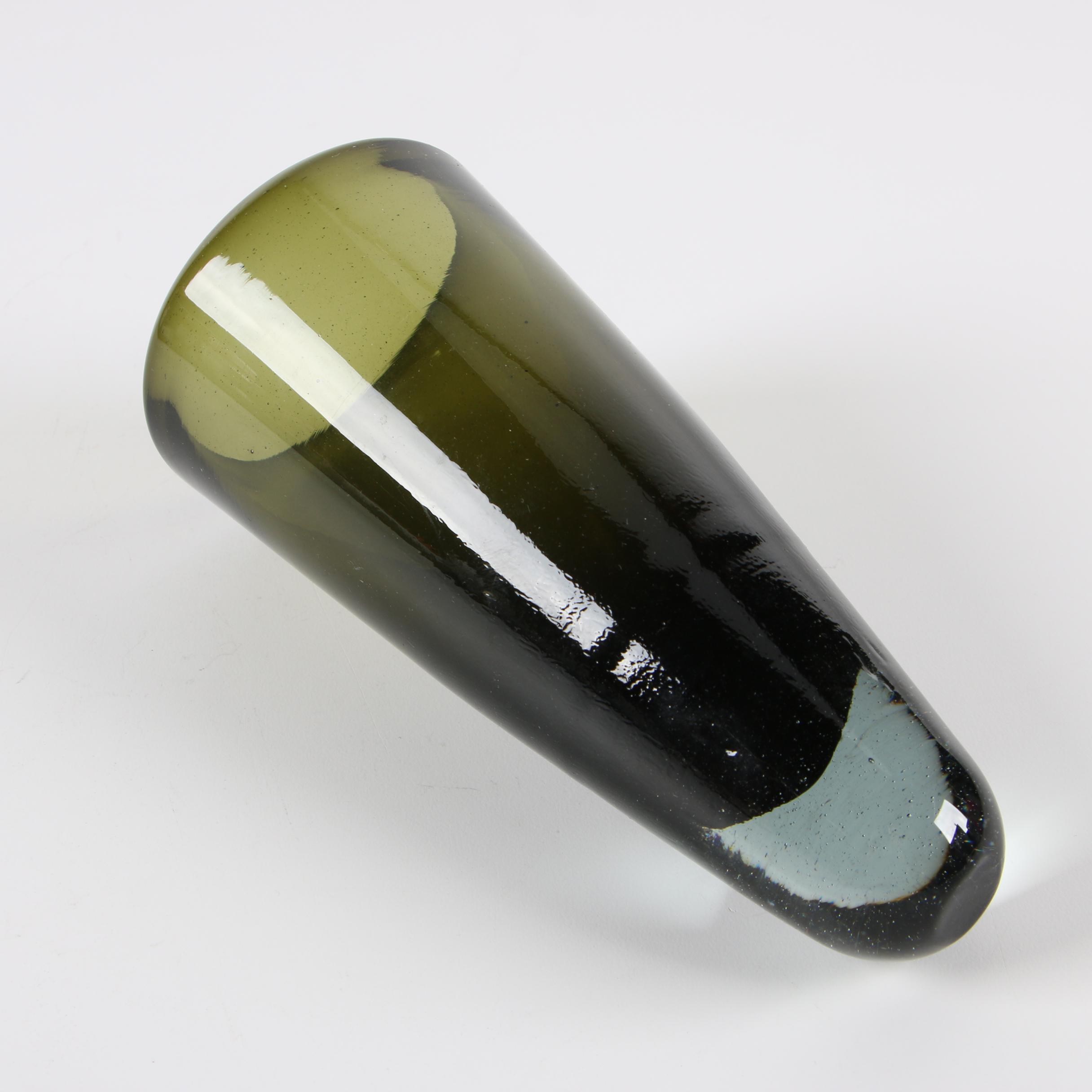 Jan Barboglio Hand Worked Iron and Art Glass Vase