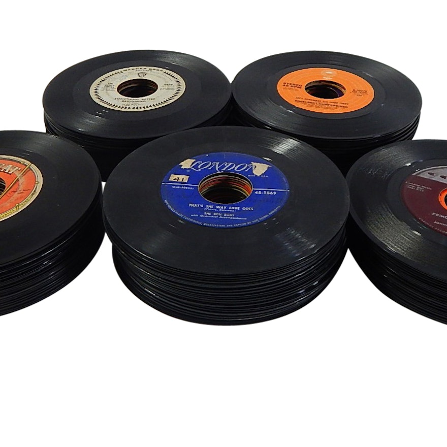 Over 130 1970s and Earlier 45 RPM Jukebox Records