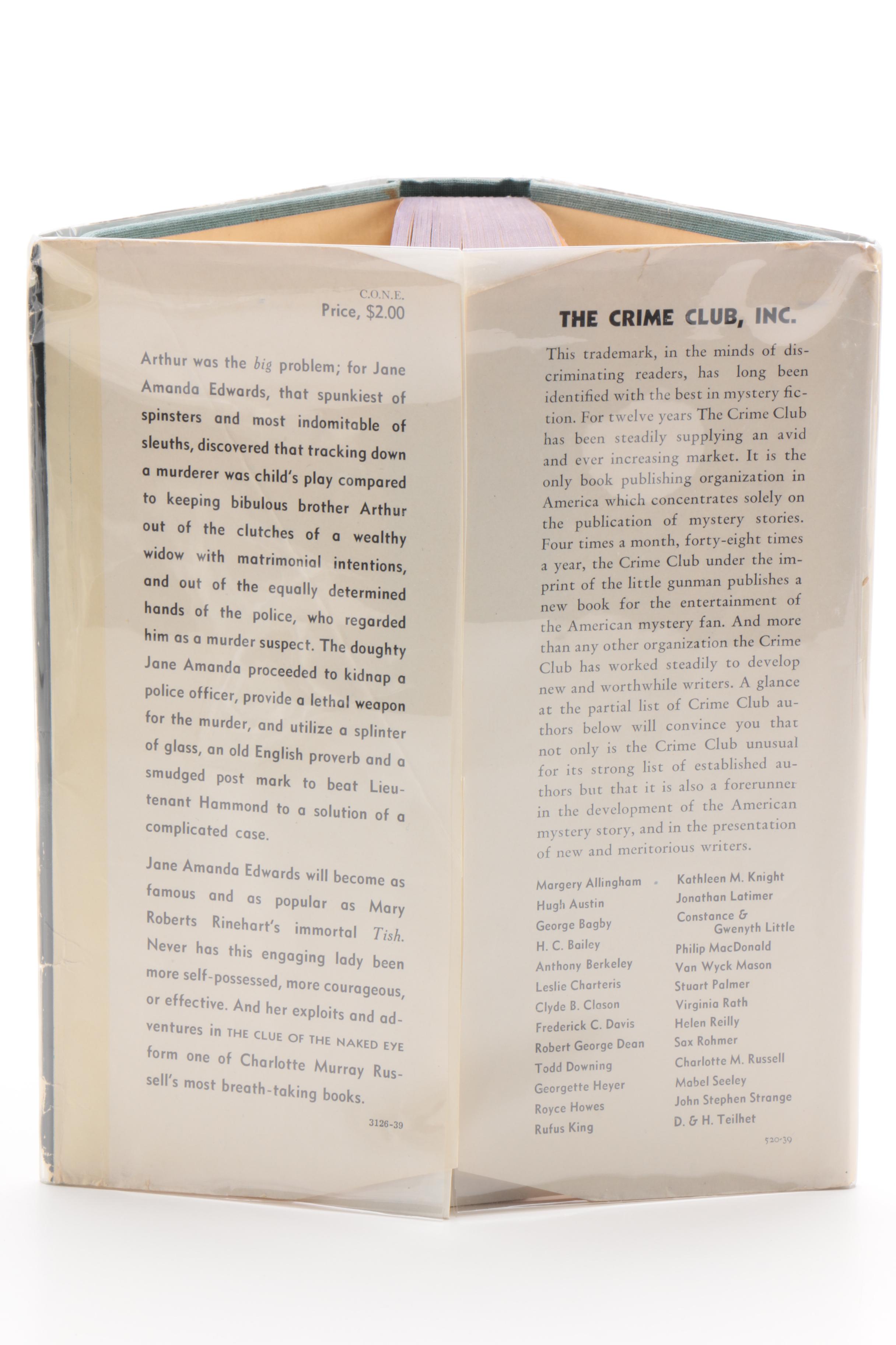 Charlotte Murray Russell "The Clue of the Naked Eye" Signed First Edition